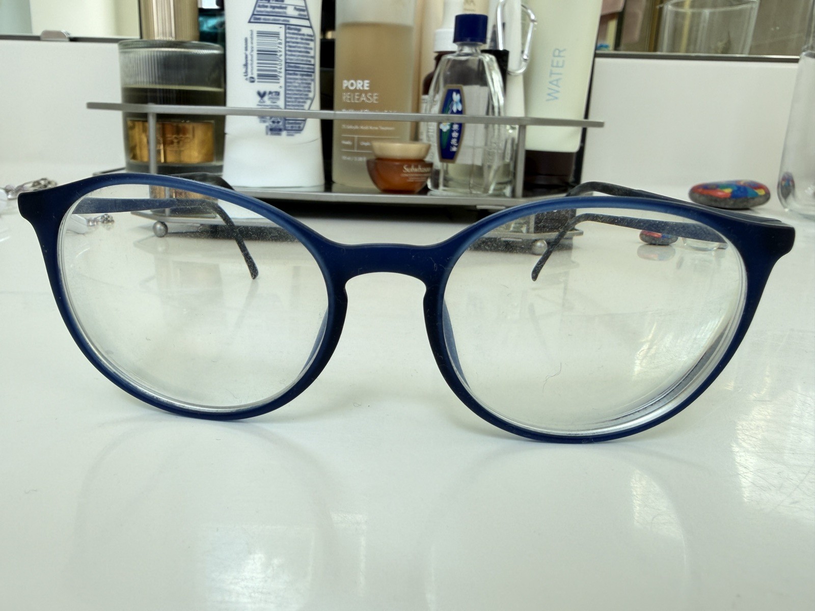 Pre-owned Silhouette SPX Illusion 2936 Eyeglasses Blue 100% AUTHENTIC