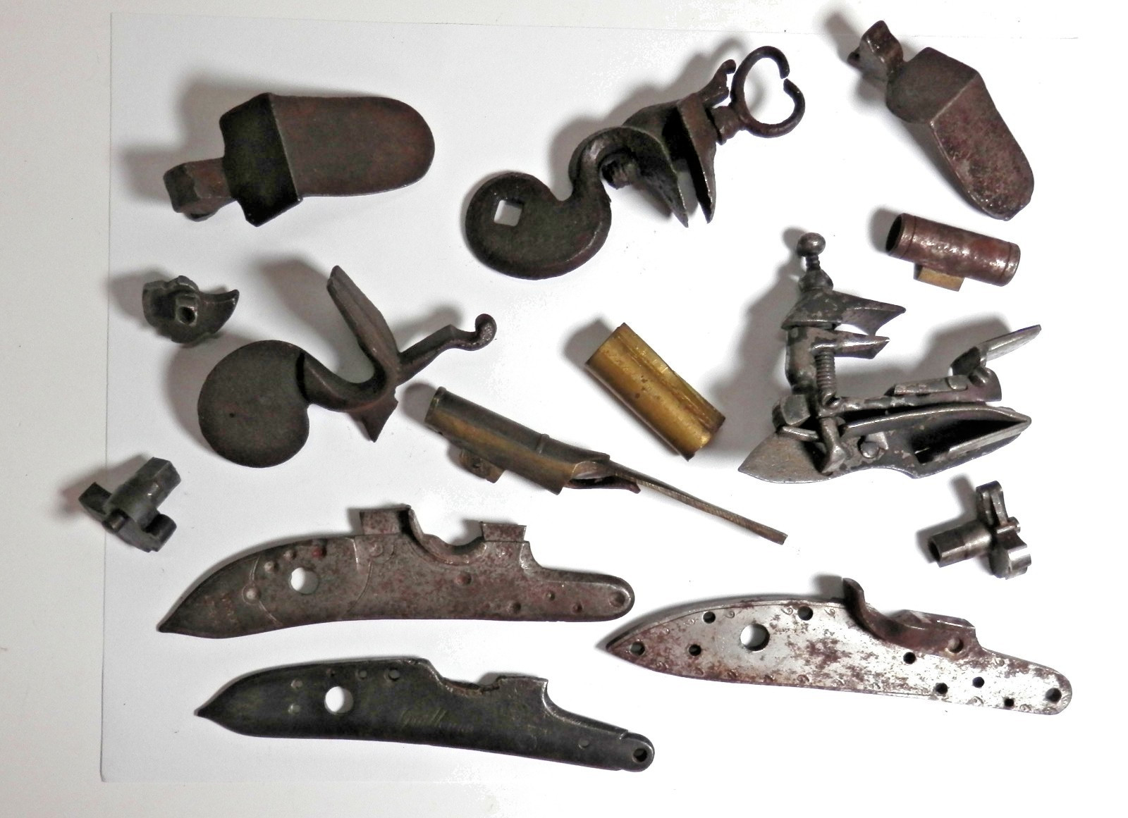 Original Pre Civil War & Others Flintlock Parts LOT