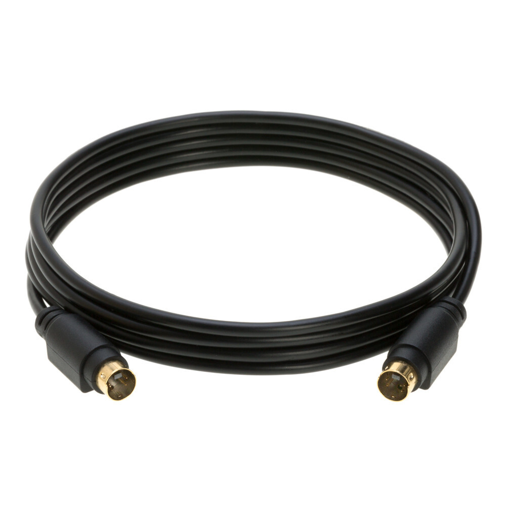 S Video 6FT Cable 4 Pin M/M SVHS, DVD, VCR Male to Male S-Video Cord S Video 6FT Cable 4 Pin M/M SVHS, DVD, VCR Male to Male S-Video Cord