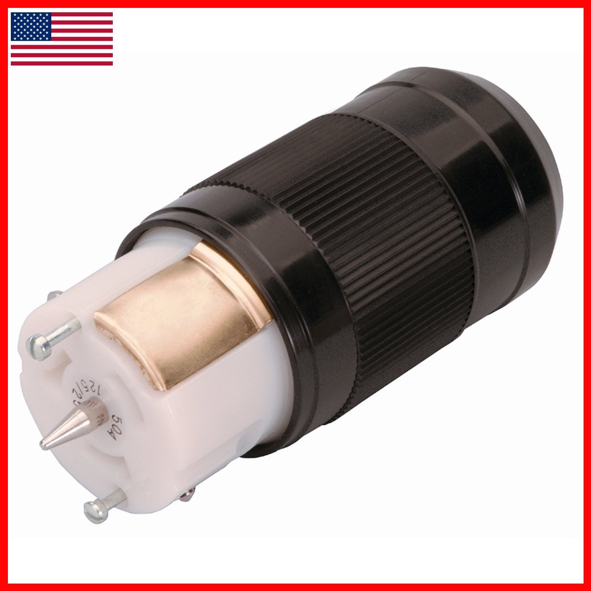 Reliance Controls LL550C 50 Amp Generator Connector Female Black Reliance Controls LL550C 50 Amp Generator Connector Female Black