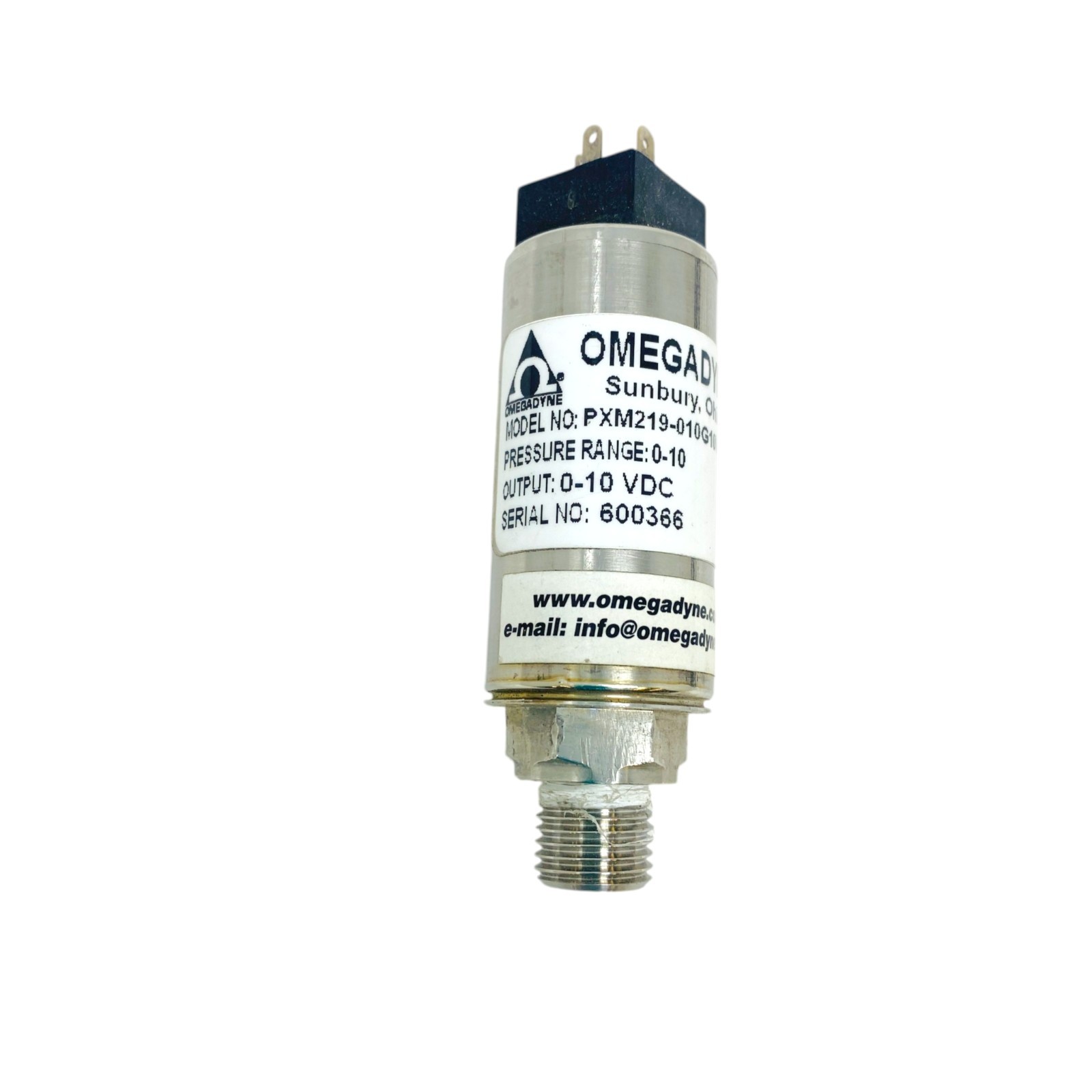 Omegadyne PXM219-010G10V Pressure Transducer Transmitter 0-10 BARG 0-10V Omegadyne PXM219-010G10V Pressure Transducer Transmitter 0-10 BARG 0-10V