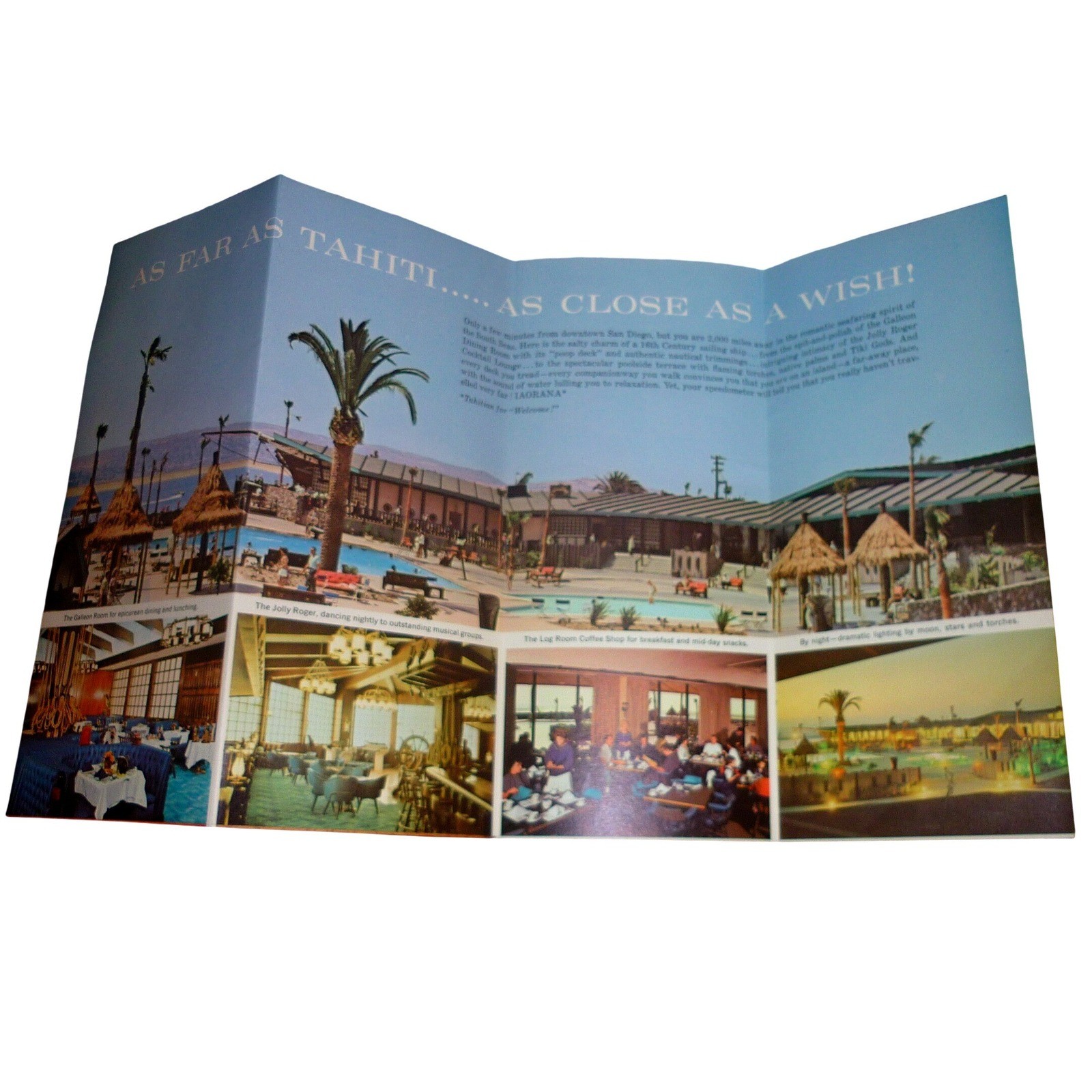 Vintage Del Webb's OceanHouse San Diego Brochure Mission Bay Tiki Nautical 1960s Vintage Del Webb's OceanHouse San Diego Brochure Mission Bay Tiki Nautical 1960s