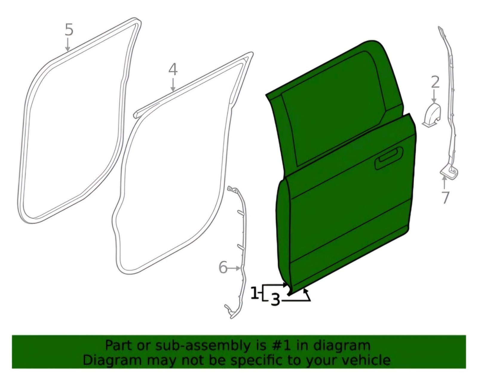 Genuine OEM BRAND NEW Ford Door Shell PL3Z-1624631-D Lt rear \'21-25 F150 Genuine OEM BRAND NEW Ford Door Shell PL3Z-1624631-D Lt rear \'21-25 F150
