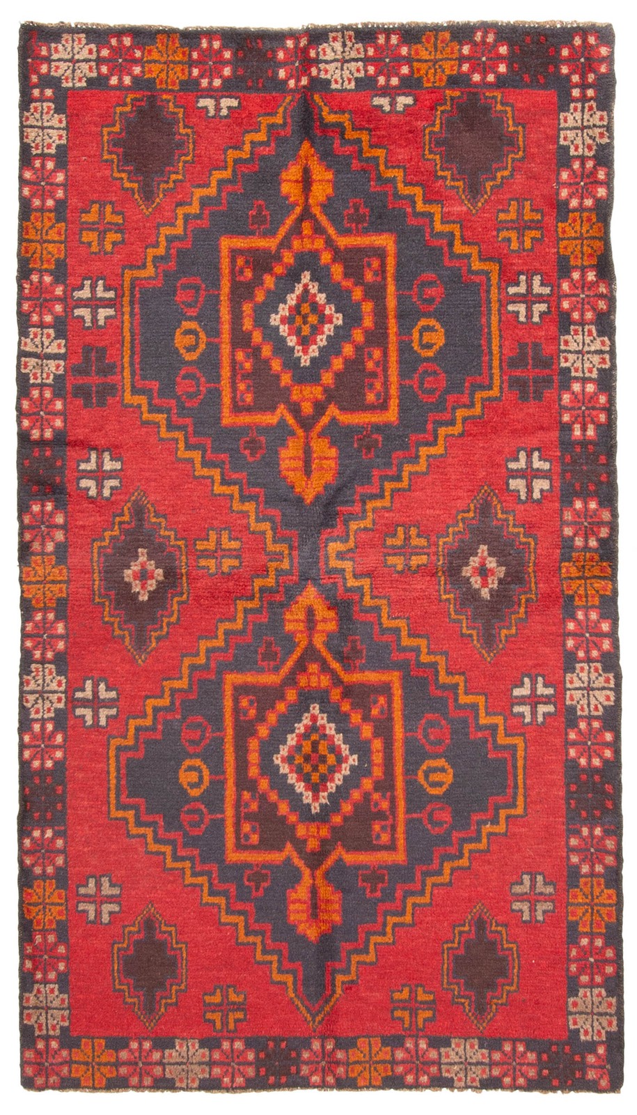 Traditional Vintage Hand-Knotted Area Rug 3\'8\