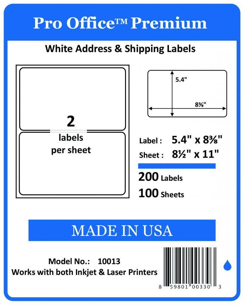 Wing Office 1500 Sheet/3000 Label Round Corner Self-Adhesive shipping Label USA