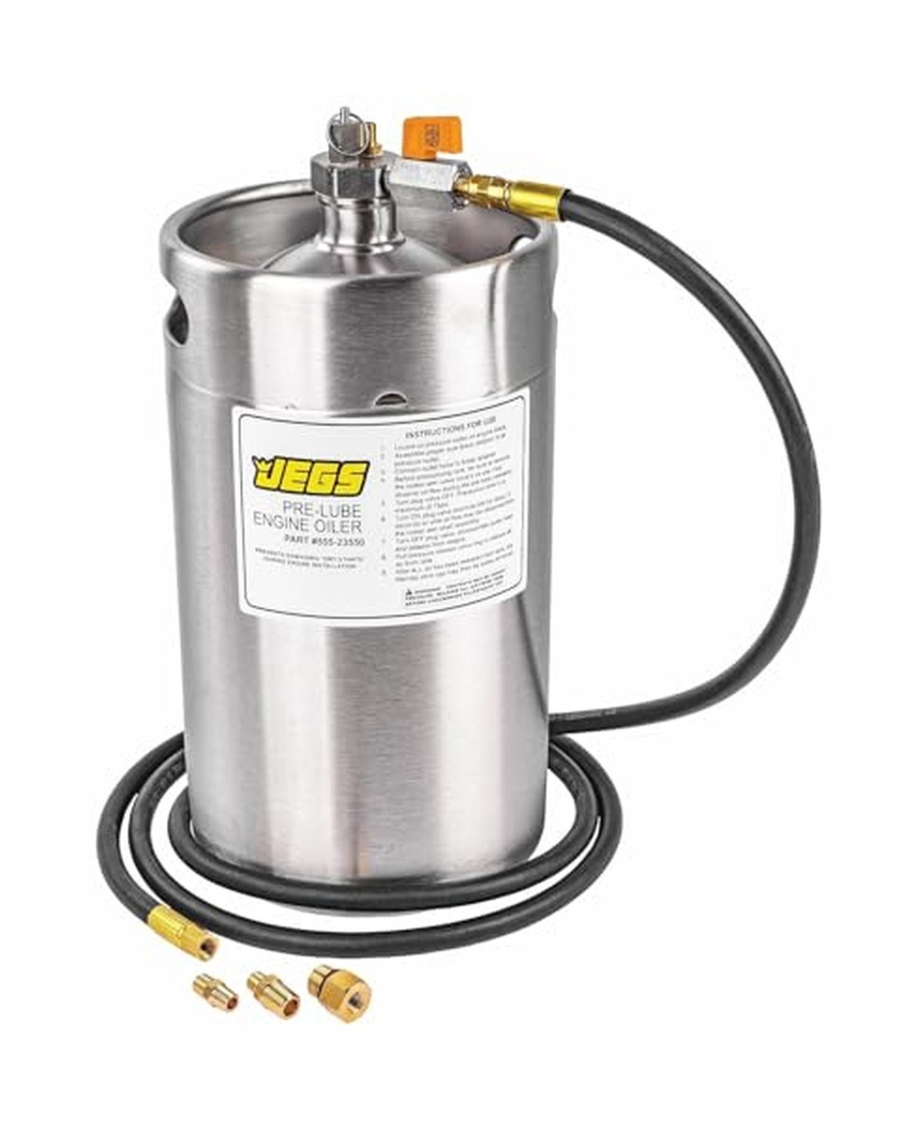 Pre-Lube Engine Oiler [2-Gallon Stainless Steel Tank]