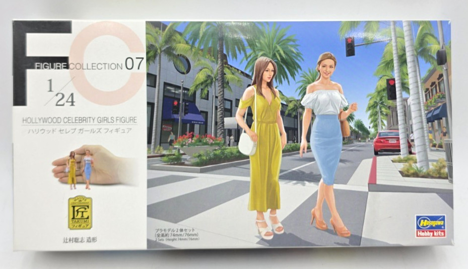 Hasegawa 29107 HOLLYWOOD CELEBRITY GIRLS - Plastic Model Figure Kit - 1/24 New Hasegawa 29107 HOLLYWOOD CELEBRITY GIRLS - Plastic Model Figure Kit - 1/24 New