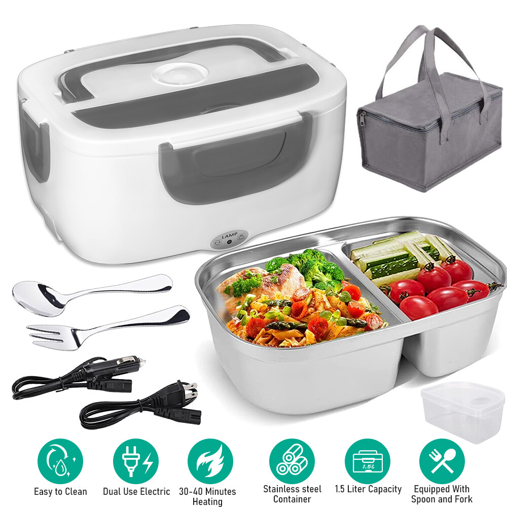 110V Electric Heating Lunch Box Portable for Car Office Food Warmer Container US 110V Electric Heating Lunch Box Portable for Car Office Food Warmer Container US