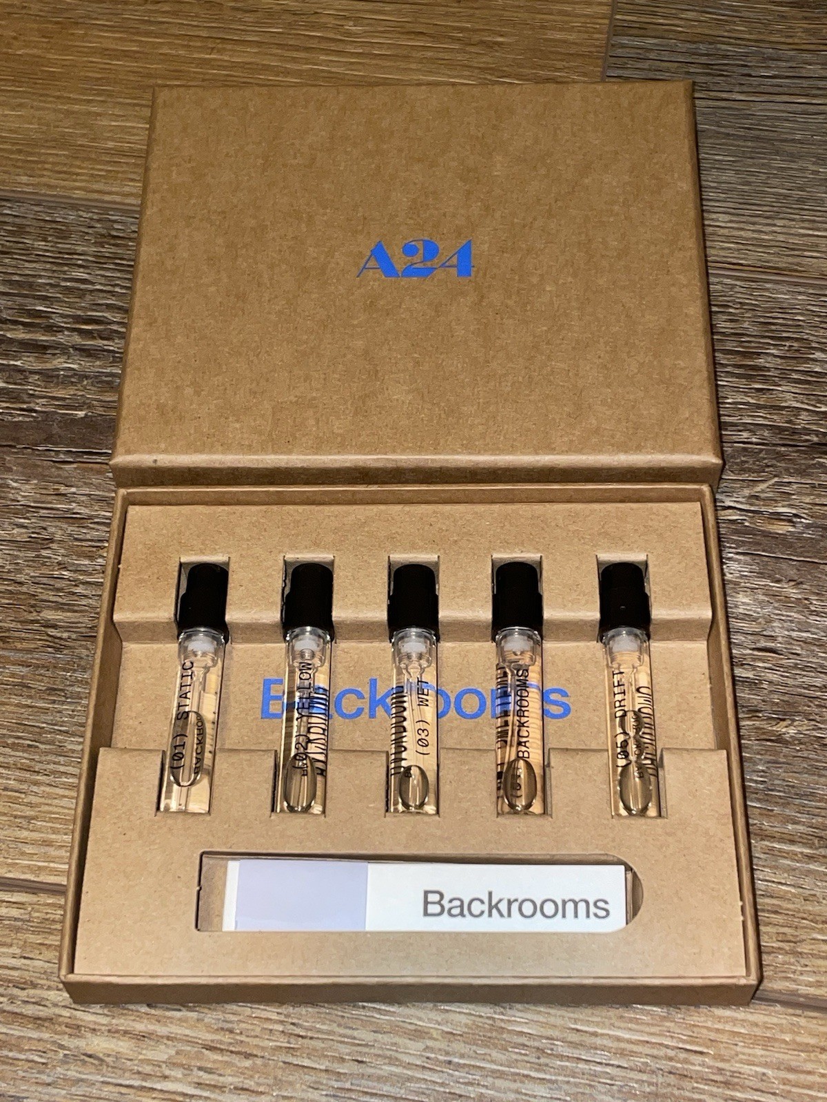 NEW Backrooms Kane Parsons A24 movie Collectable Joya Scent Kit Set NEW Backrooms Kane Parsons A24 movie Collectable Joya Scent Kit Set