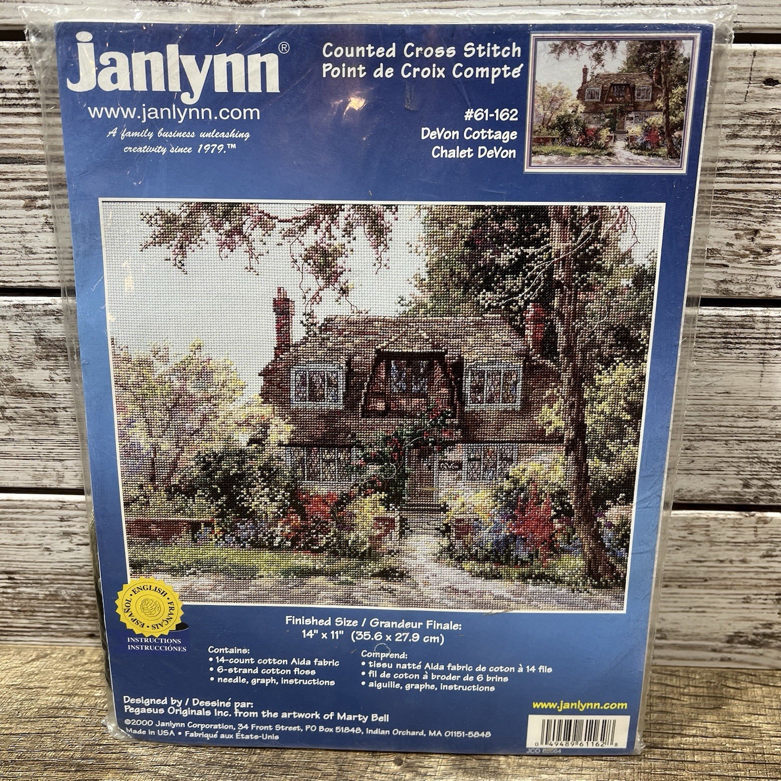 Janlynn “DeVon Cottage” Counted Cross Stitch Kit #61-162 Marty Bell 2000 SEALED Janlynn “DeVon Cottage” Counted Cross Stitch Kit #61-162 Marty Bell 2000 SEALED