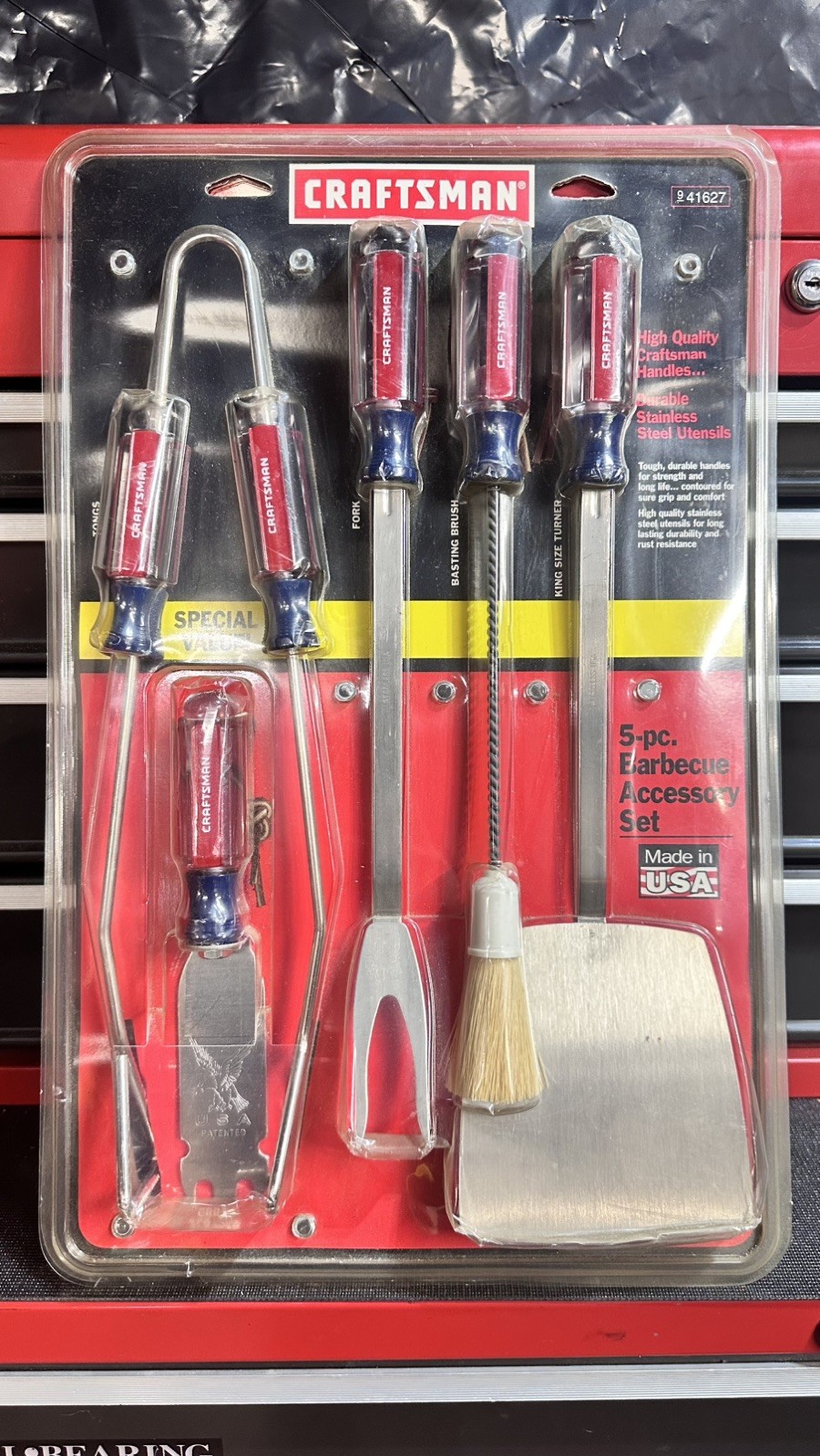 NOS Vintage Craftsman Tool 5 Piece Barbecue Grill Set Rare Made in USA 41627 NOS Vintage Craftsman Tool 5 Piece Barbecue Grill Set Rare Made in USA 41627