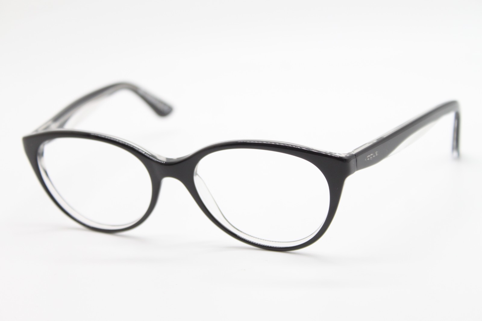 NEW VOGUE VO 2962 W827 BLACK CLEAR AUTHENTIC EYEGLASSES 53-17