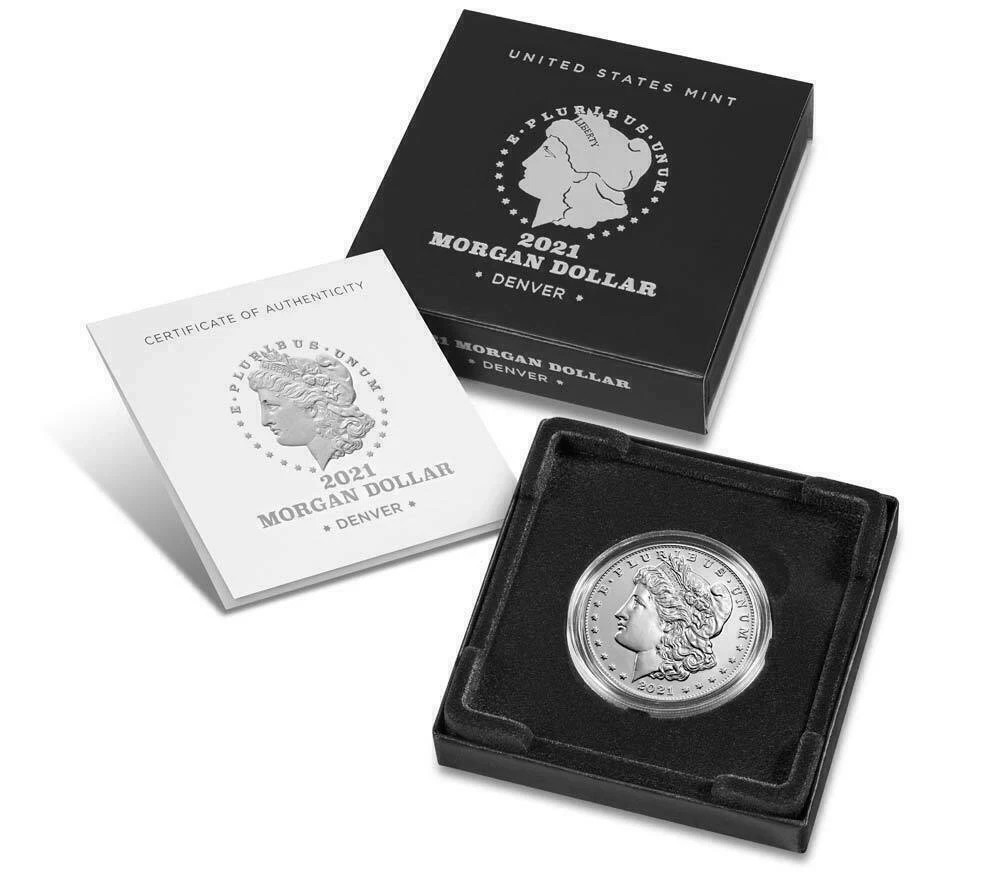 2021-D Morgan Silver Dollar Denver 21XG OGP COA US Mint