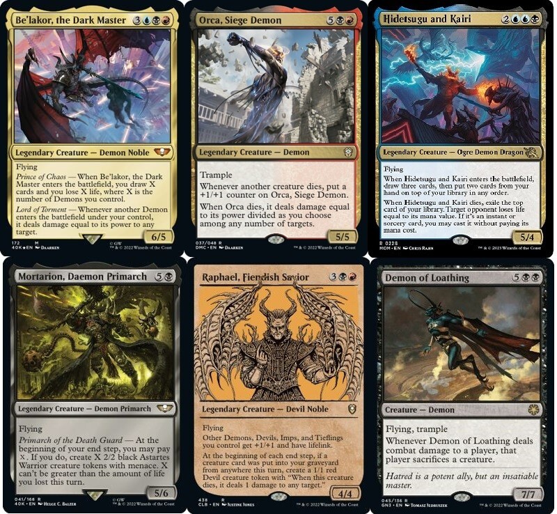 MTG Commander EDH Deck Be\'lakor, the Dark Master 100 Cards Demon Tribal - NM