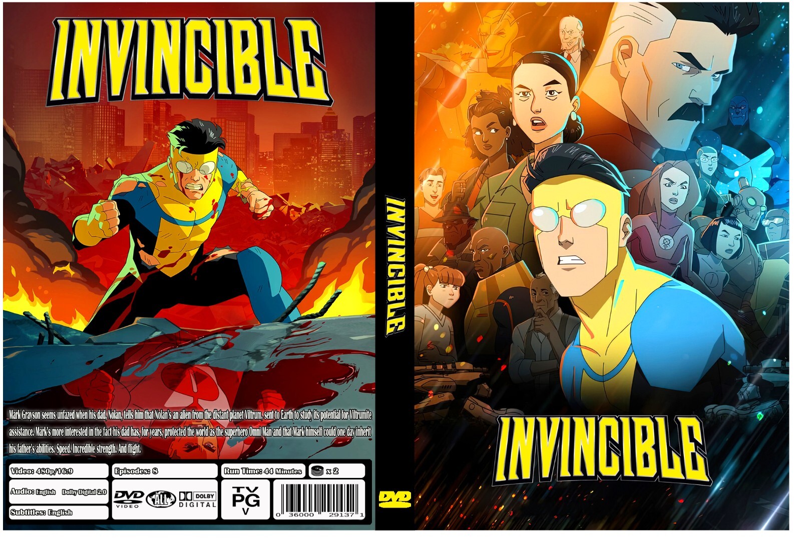 Invincible Animated Series Season 1 Episodes 1-8 English Audio