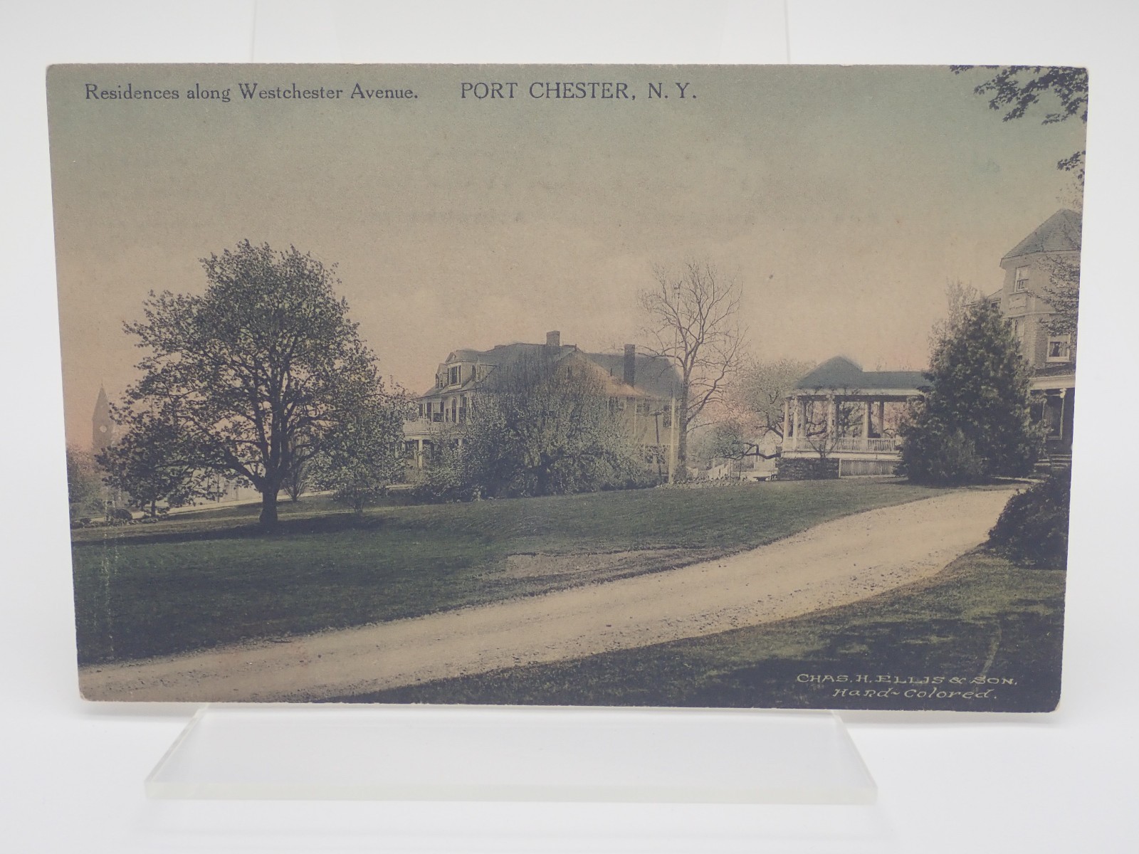 Residences Along Westchester Avenue Port Chester NY Vintage Postcard 