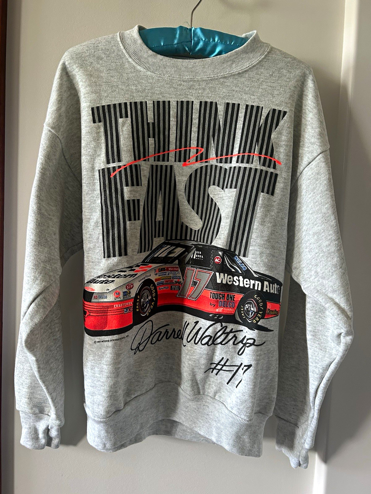 Vintage 1993 Darrell Waltrip #17 Western Auto NASCAR Sweatshirt Vintage 1993 Darrell Waltrip #17 Western Auto NASCAR Sweatshirt