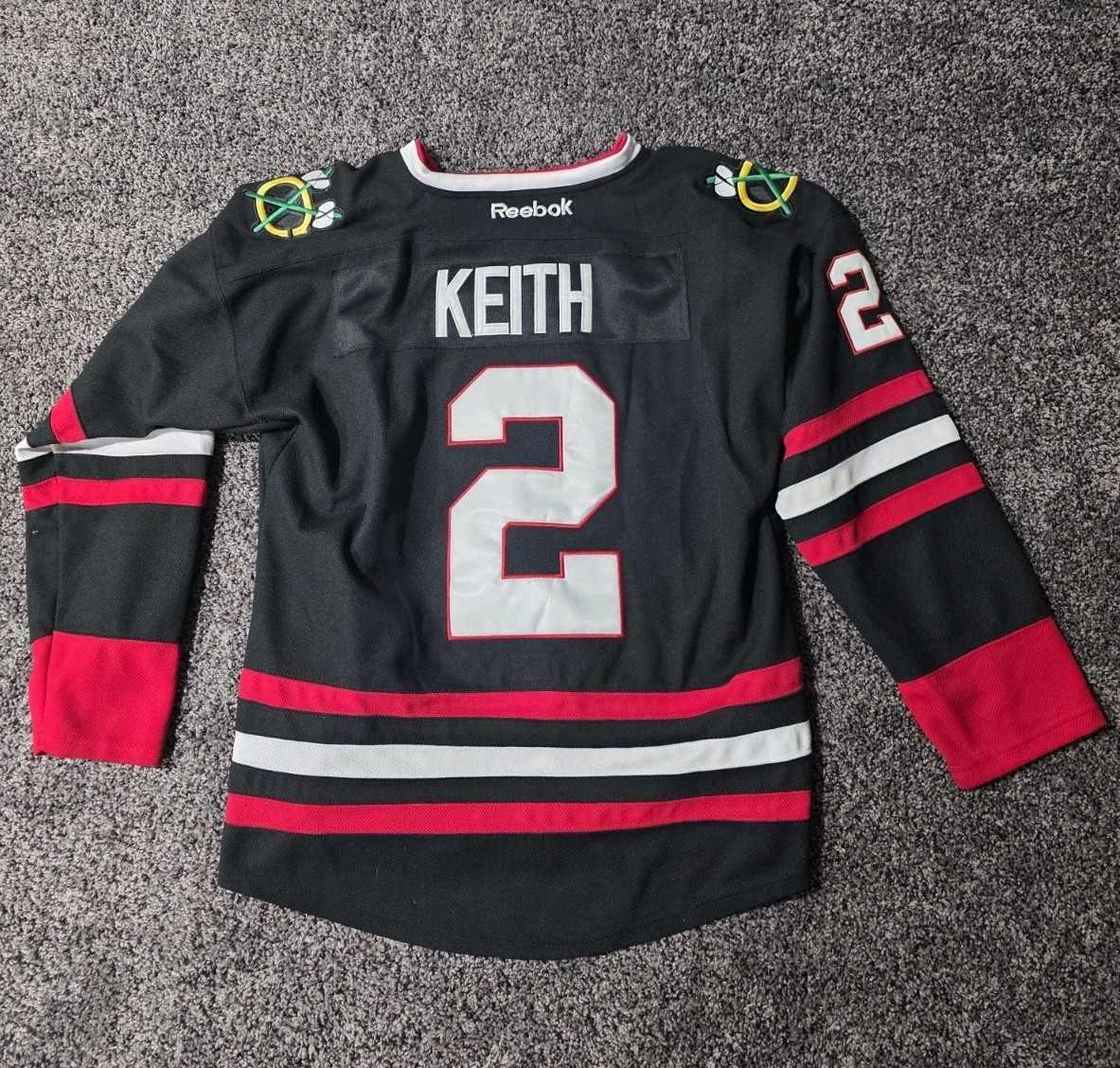 Chicago Blackhawks Reebok CCM Duncan Keith NHL Jersey Size 50 
