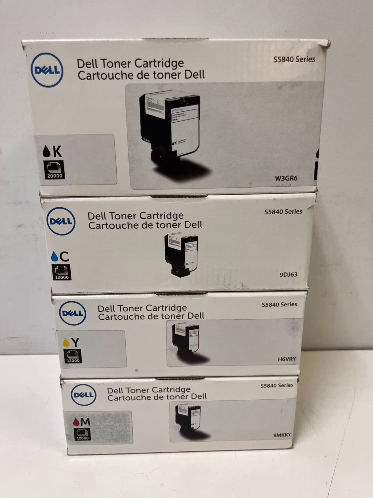 Original Dell W3GR6 High Yield Toner Cartridge S5840 CMYK-4pack