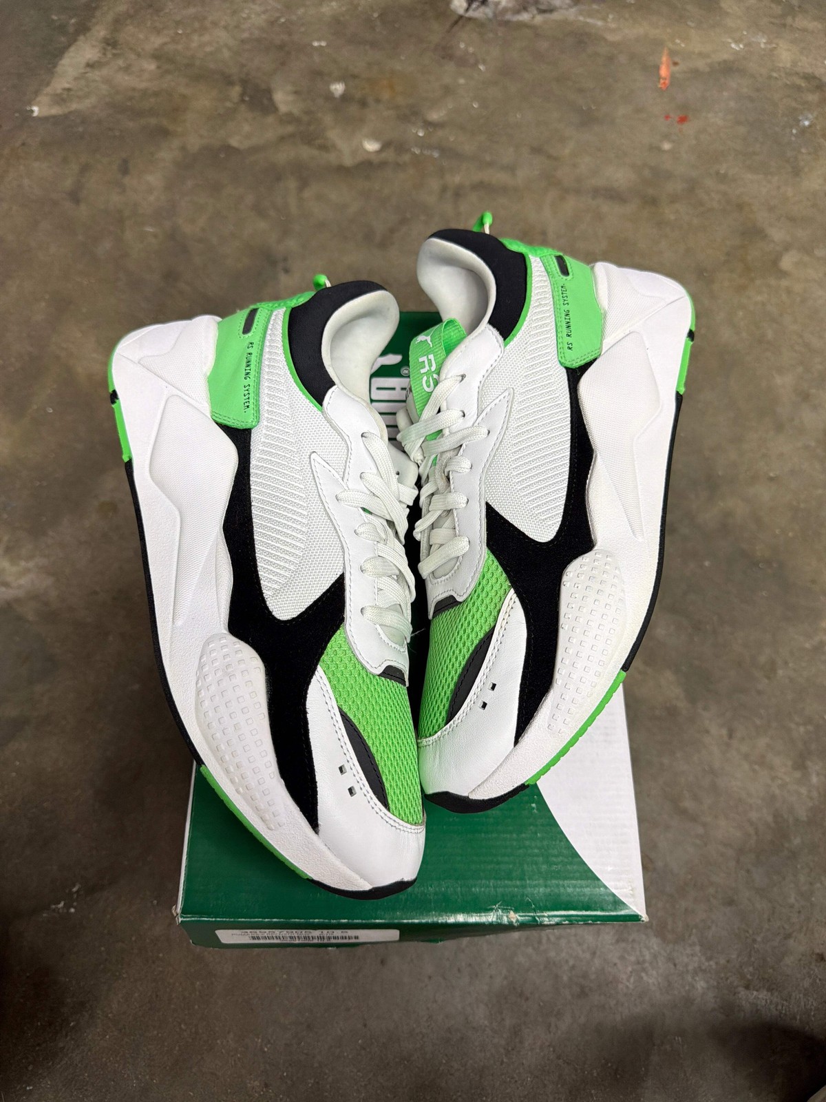 Puma Rs X3 Reinvention White - Irish Green - Mens Size 10.5