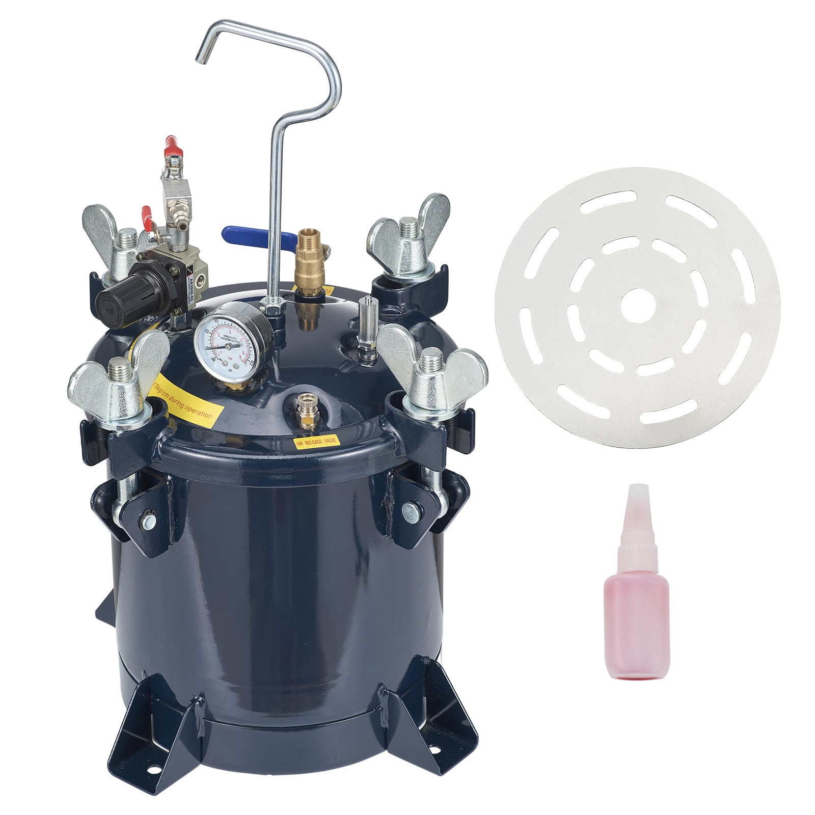 Uimoso 10L/2.5gal Spray Paint Pressure Tank with Resin Pressure Feed System Uimoso 10L/2.5gal Spray Paint Pressure Tank with Resin Pressure Feed System