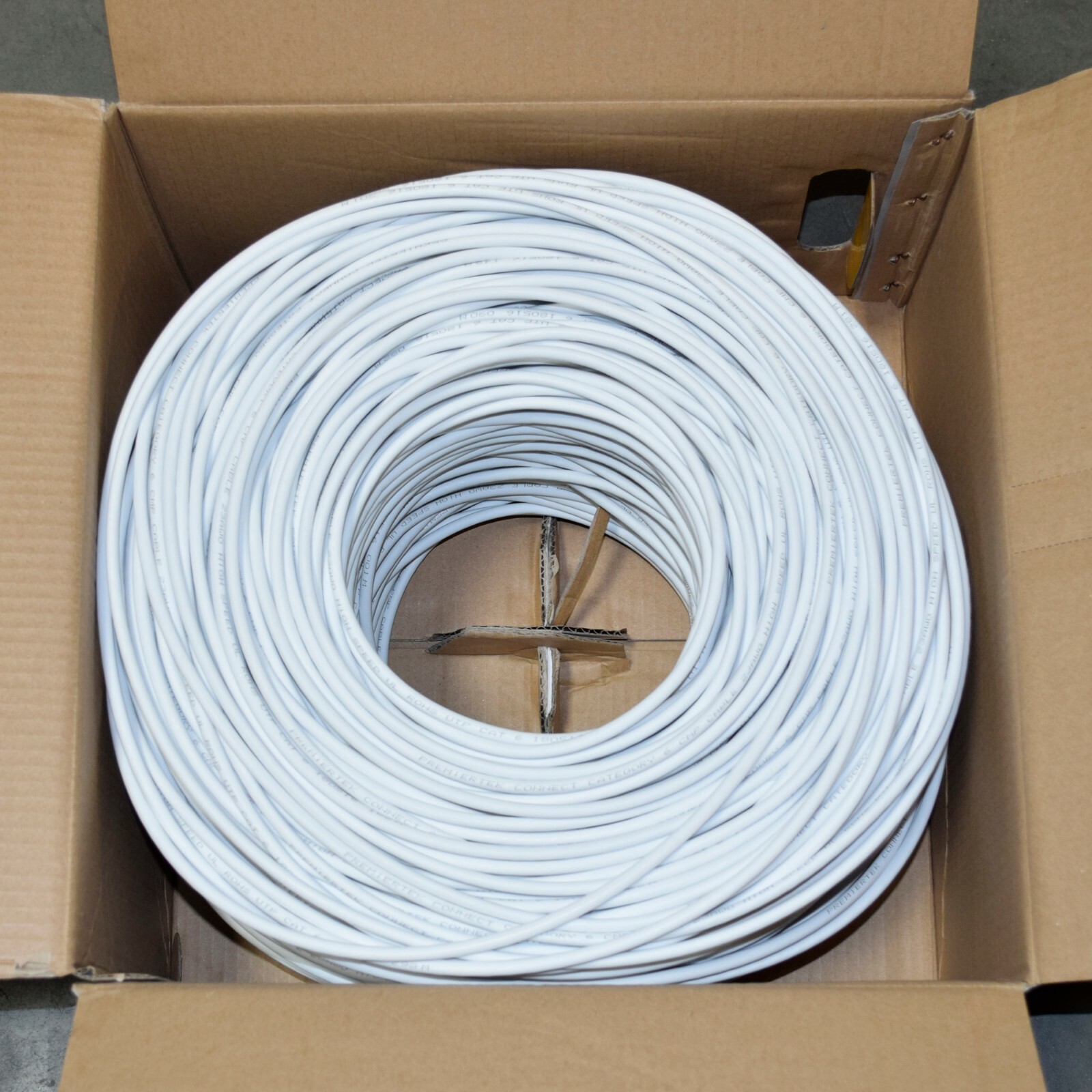 1000ft Cat6 Plenum CMP 550 Mhz UTP Ethernet LAN Cable 23AWG NEW White 1000ft Cat6 Plenum CMP 550 Mhz UTP Ethernet LAN Cable 23AWG NEW White