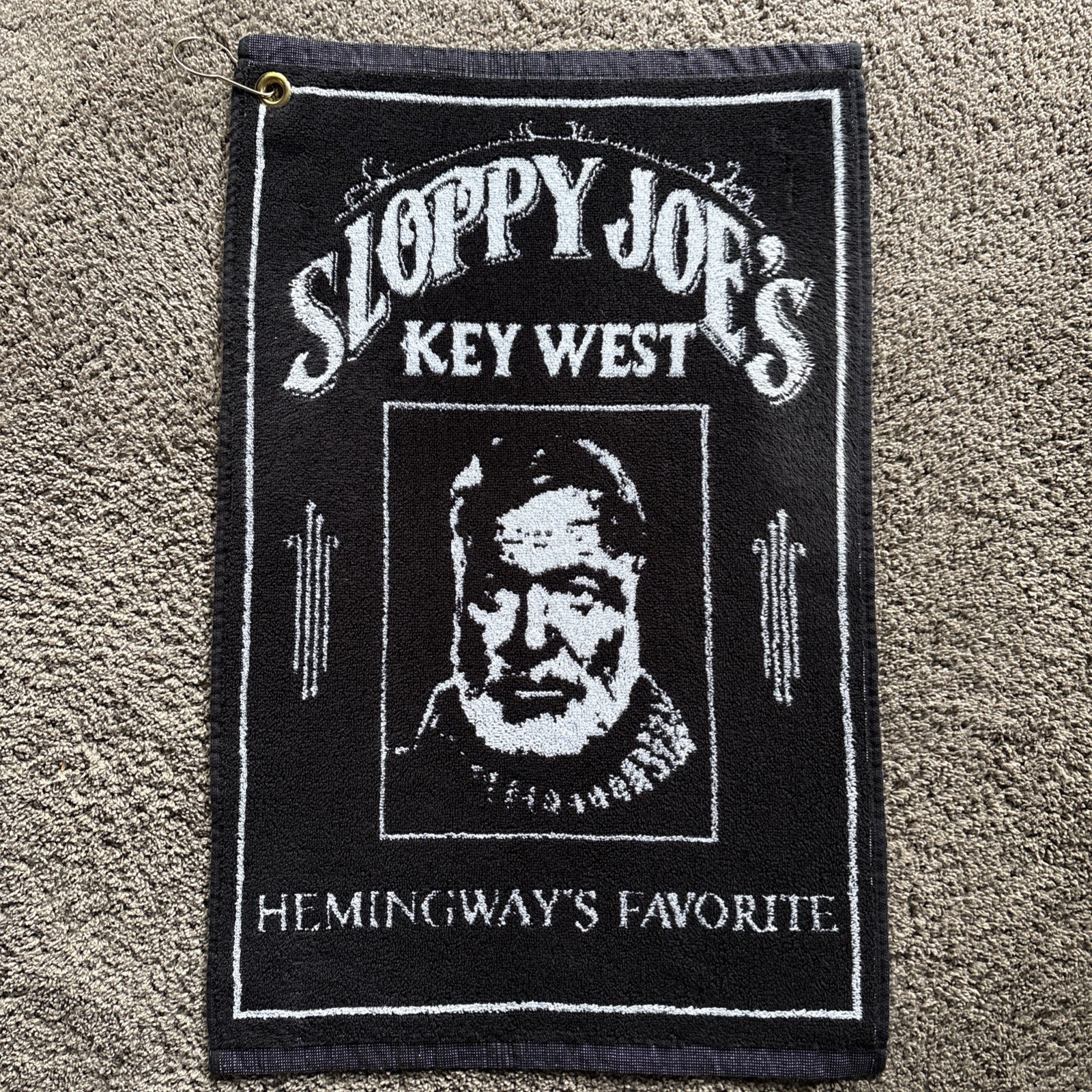 Sloppy Joe\'s Key West Bar Pub Towel 16” x 25” Hemingway’s Favorite black white Sloppy Joe\'s Key West Bar Pub Towel 16” x 25” Hemingway’s Favorite black white