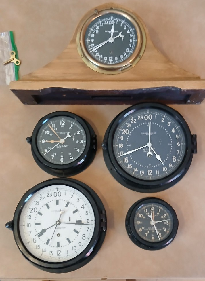 Antique Chelsea Clock Collection 5 clocks total Antique Chelsea Clock Collection 5 clocks total