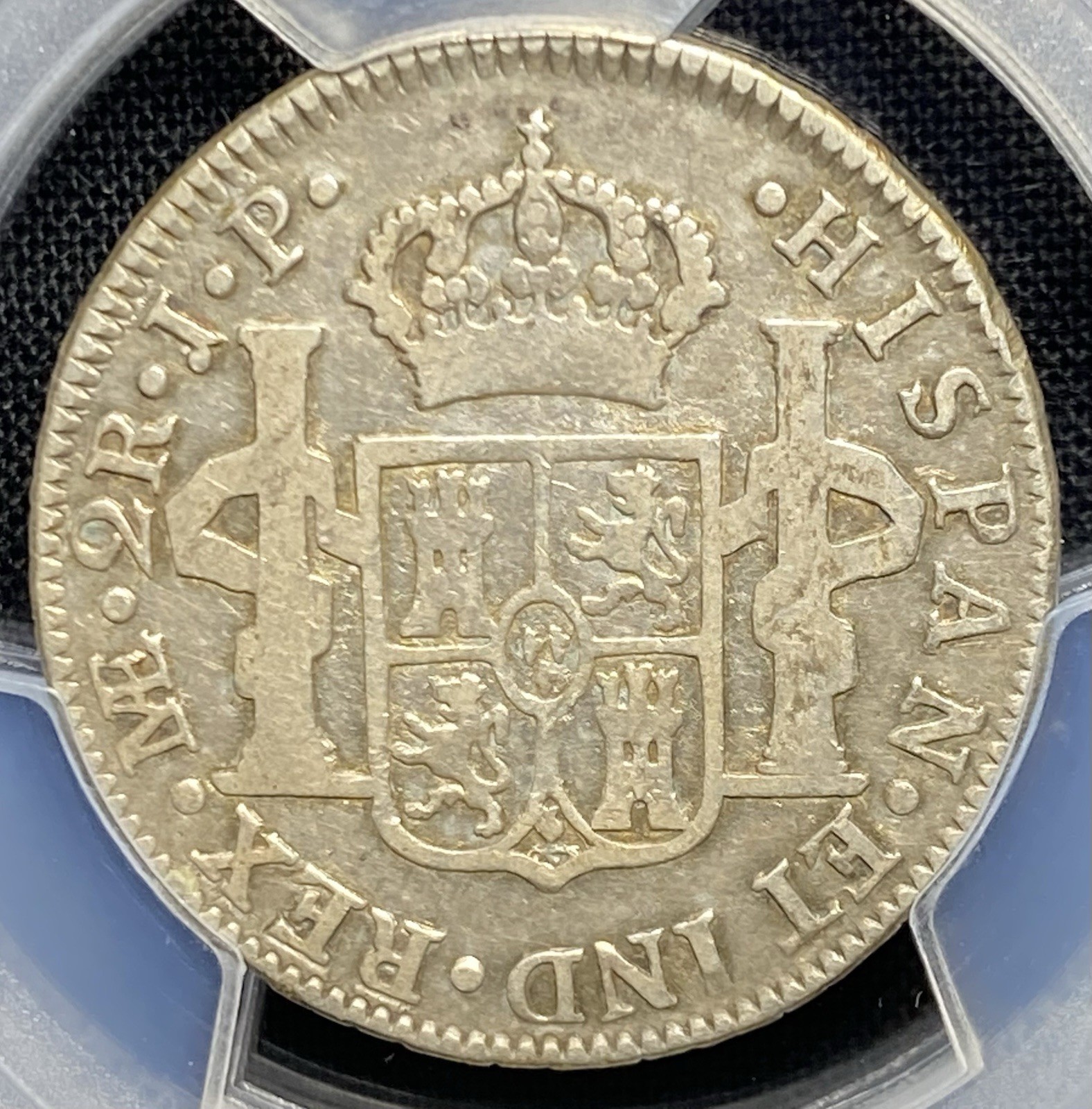 Colonial PERU 1820, King Ferdinand VII SILVER 2 Reales 2R Coin Spain, PCGS F12 Colonial PERU 1820, King Ferdinand VII SILVER 2 Reales 2R Coin Spain, PCGS F12