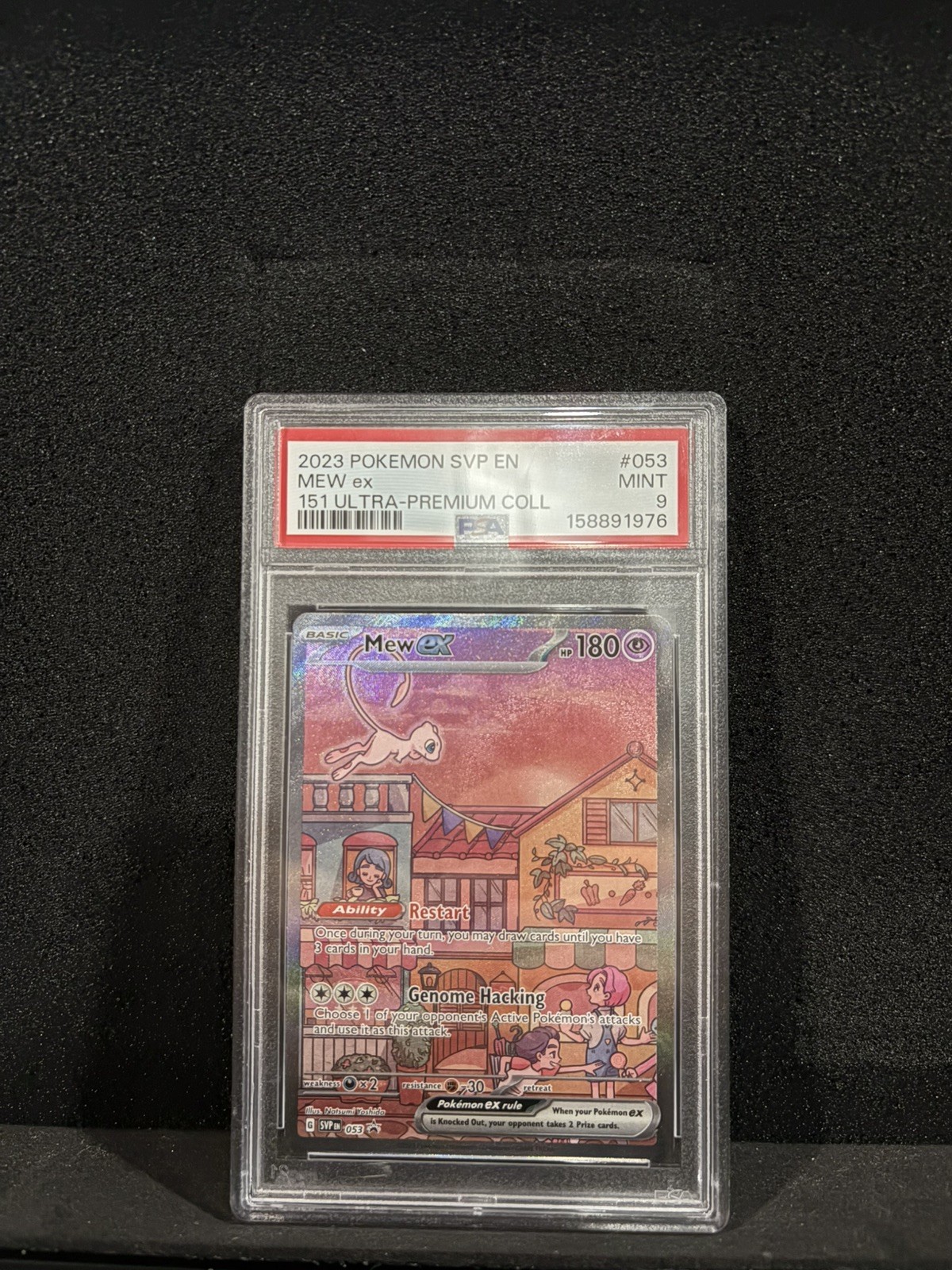 2023 POKEMON SVP EN-SV BLACK STAR PROMO #053 MEW EX PSA 9