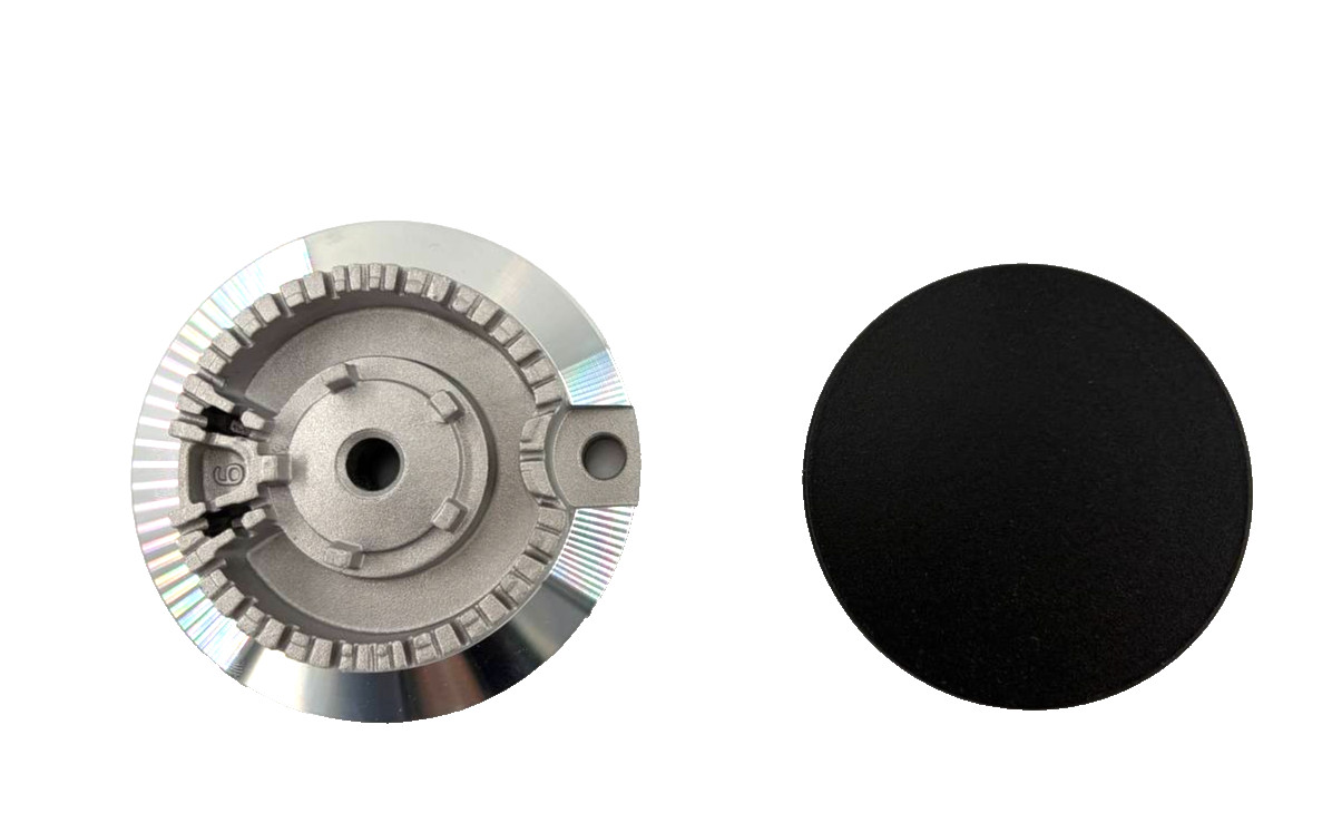 MBE62423801  MBE62284202  OEM LG Range Surface Burner Head Cap Assembly Set of 2