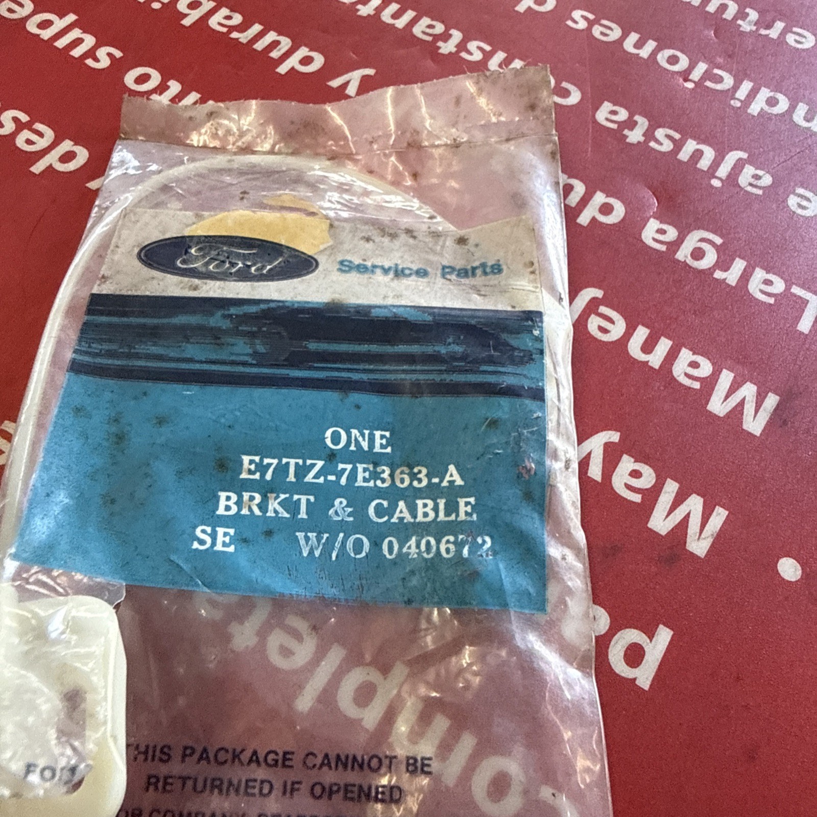 NOS 1987 - 1991 FORD F150 F250 F350 BRONCO AUTO TRANS SHIFTER SELECTOR CABLE NOS 1987 - 1991 FORD F150 F250 F350 BRONCO AUTO TRANS SHIFTER SELECTOR CABLE