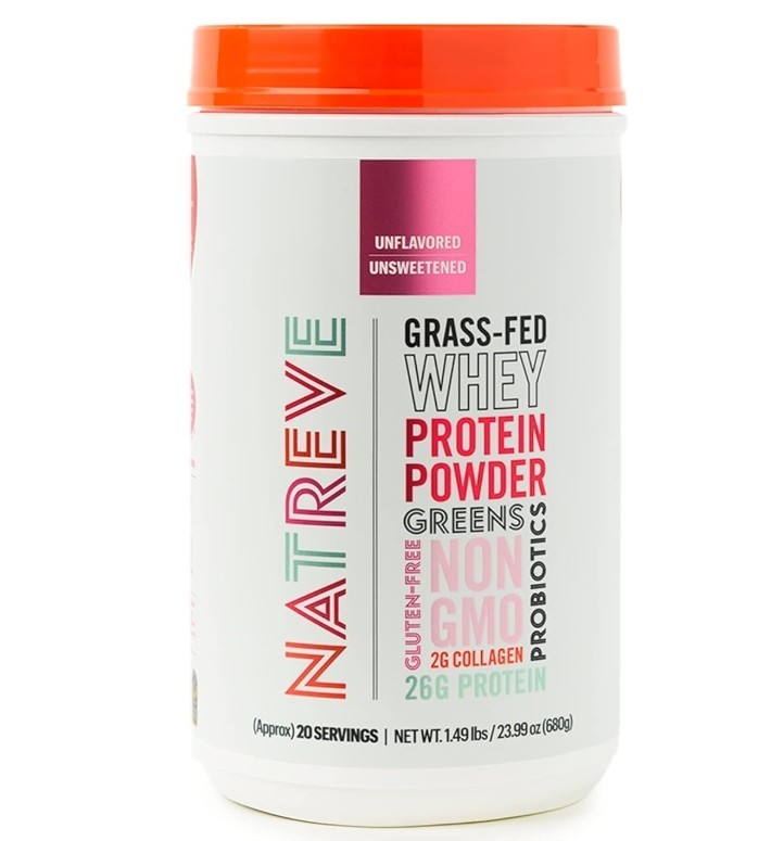 Natreve Whey Protein Powder Grass-Fed + Amino Acids + Collagen 1.5 LB Unflavored Natreve Whey Protein Powder Grass-Fed + Amino Acids + Collagen 1.5 LB Unflavored