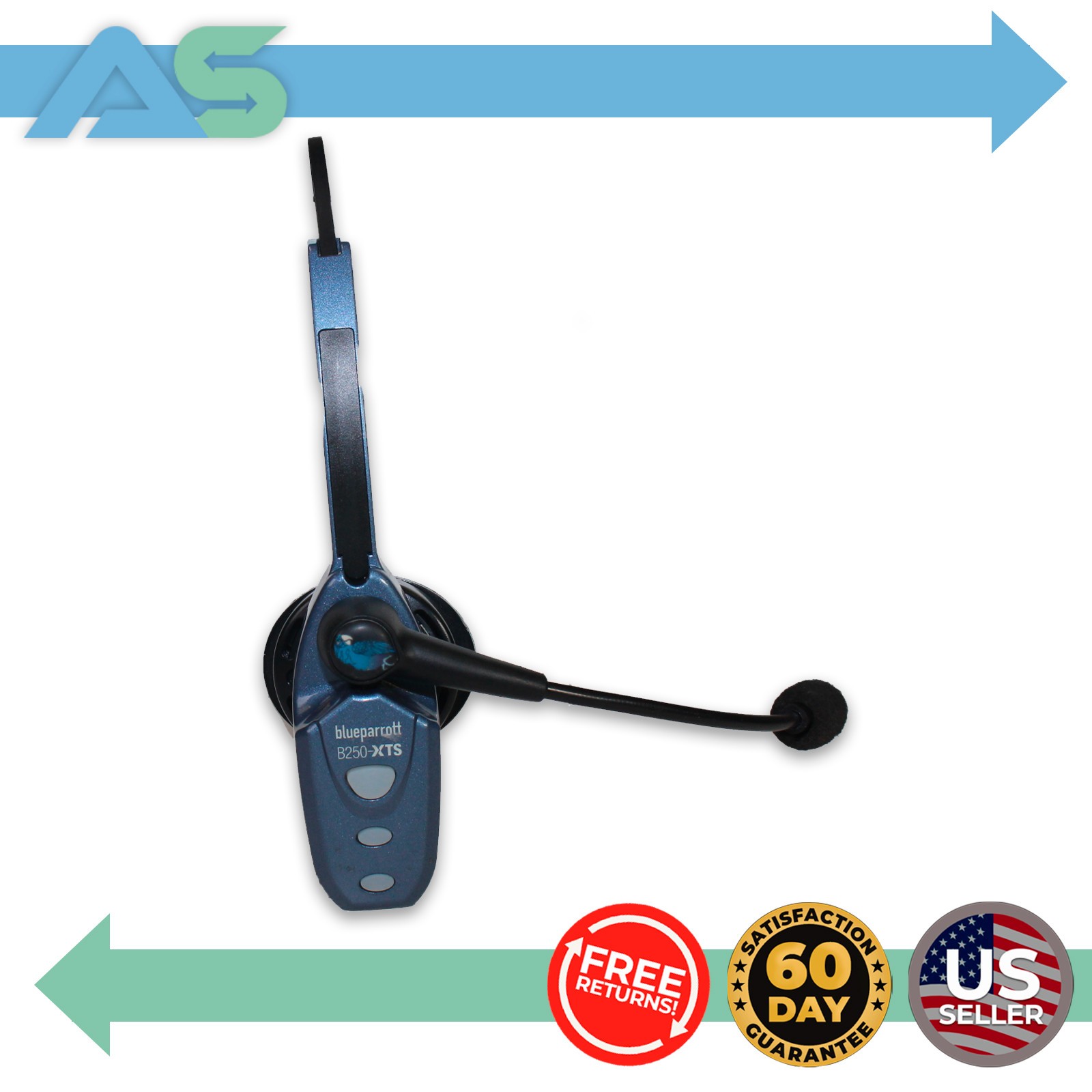 BlueParrott B250-XTS SE Wireless Bluetooth Noise Cancelling Single-ear Headset