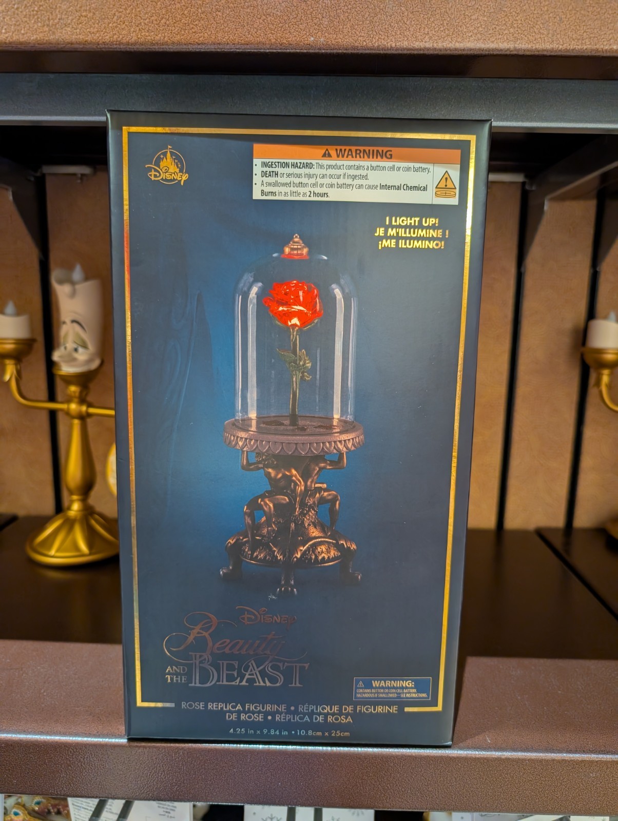 NEW 🌟Disney Parks Beauty and the Beast Light-Up Enchanted Rose Replica Figurine NEW 🌟Disney Parks Beauty and the Beast Light-Up Enchanted Rose Replica Figurine