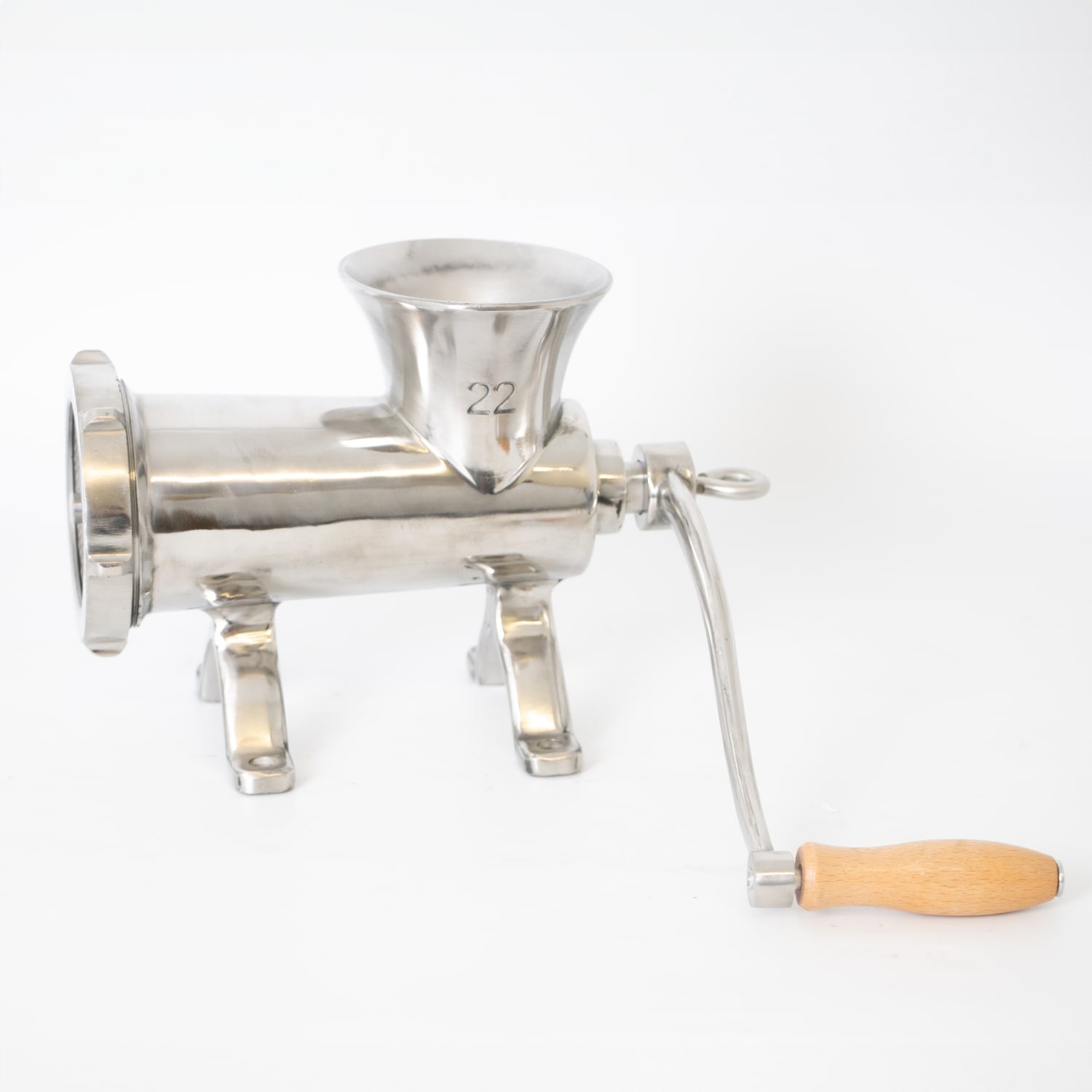 Lehman\'s Clamp-Down Meat Grinder #22, Manual Stainless Steel Meat Grinder Lehman\'s Clamp-Down Meat Grinder #22, Manual Stainless Steel Meat Grinder