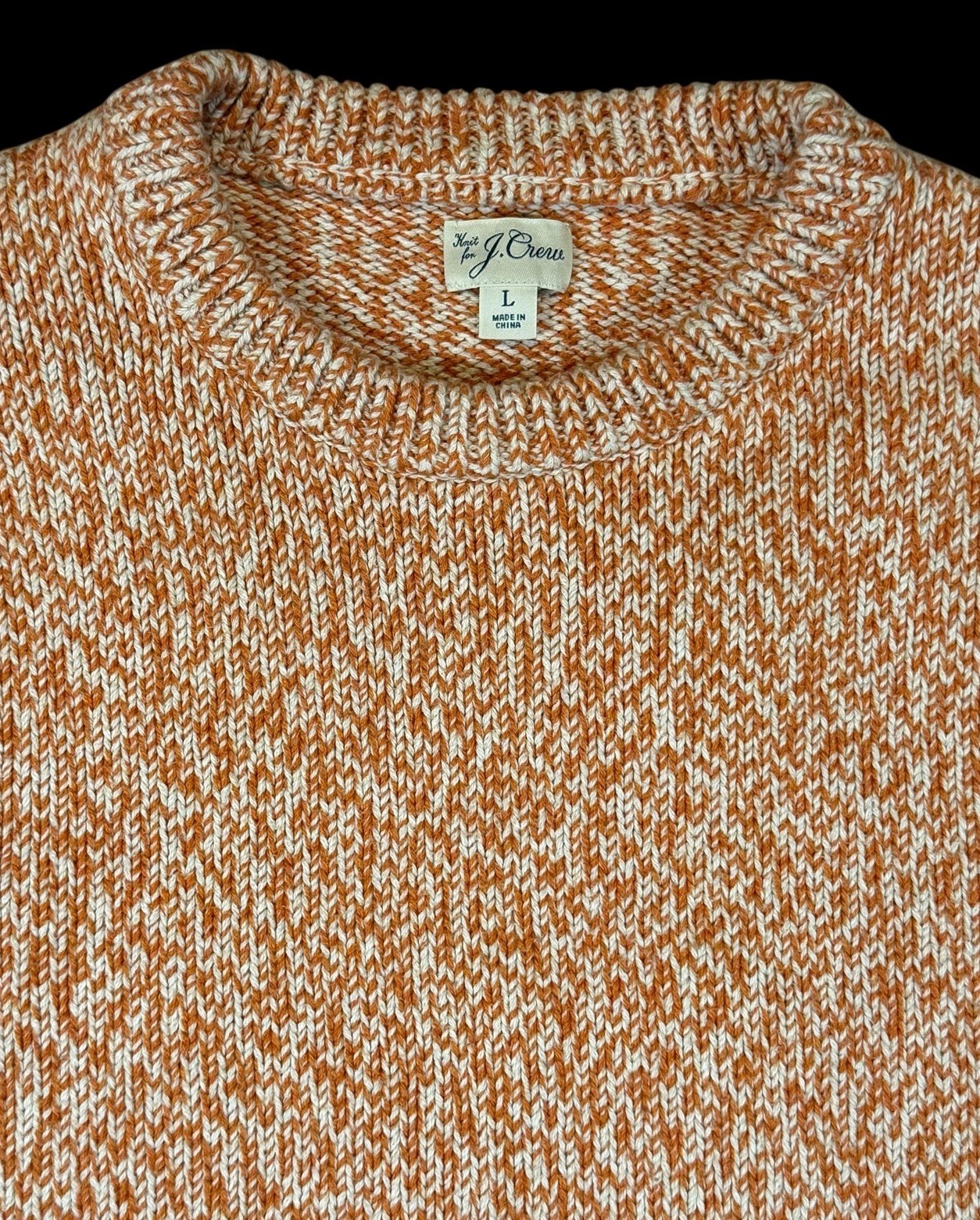 J.Crew Cable Knit Heritage Cotton Shaker Stitch Crewneck Fisherman Sweater Large J.Crew Cable Knit Heritage Cotton Shaker Stitch Crewneck Fisherman Sweater Large