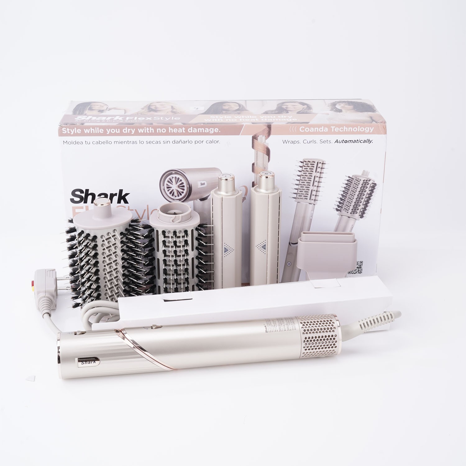 Shark Flex Style 1300W Air Styling & Drying System - Stone (HD430) Open US STOCK