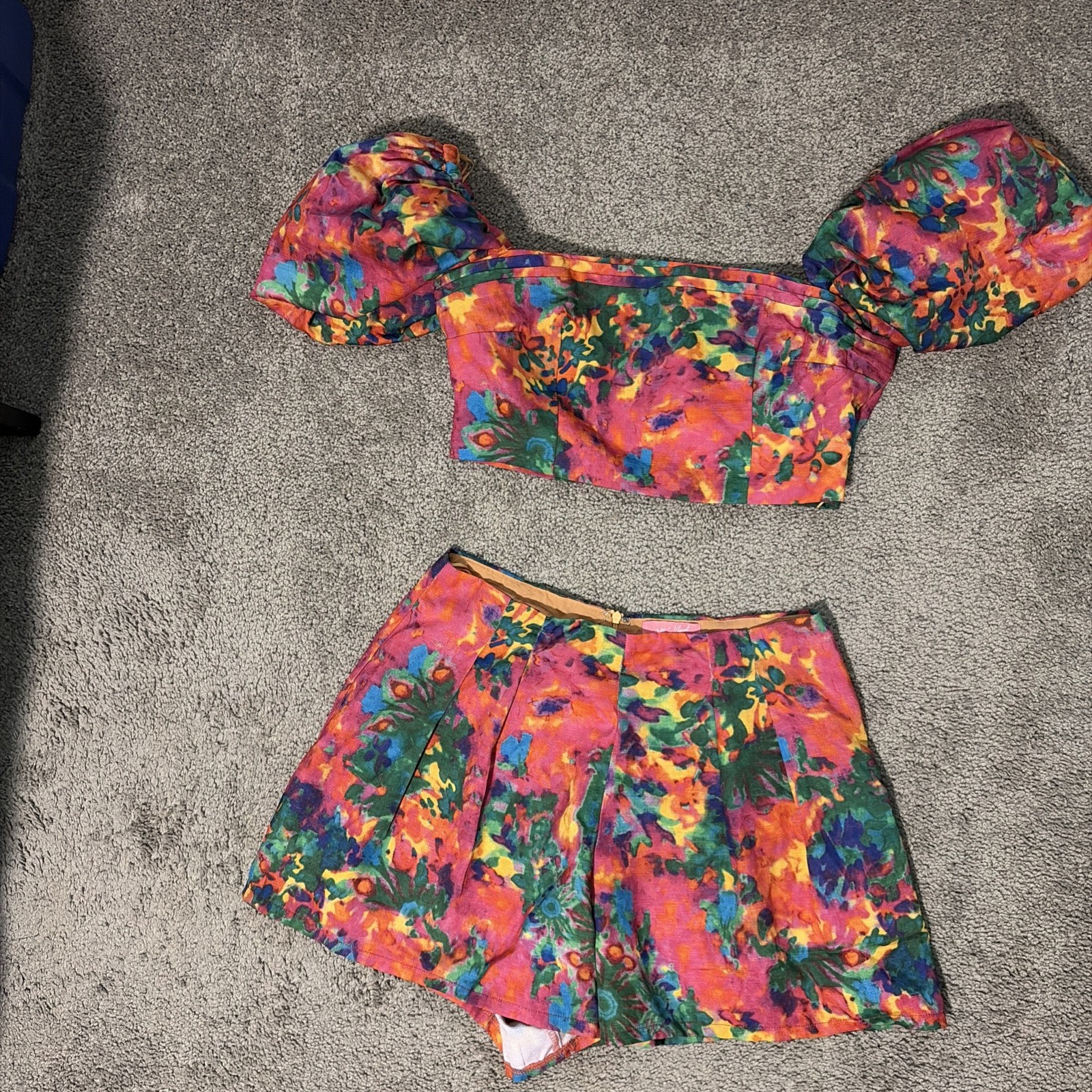 Lilly’s Kloset Shorts Vacation Floral Coastal SET NWT Lilly’s Kloset Shorts Vacation Floral Coastal SET NWT