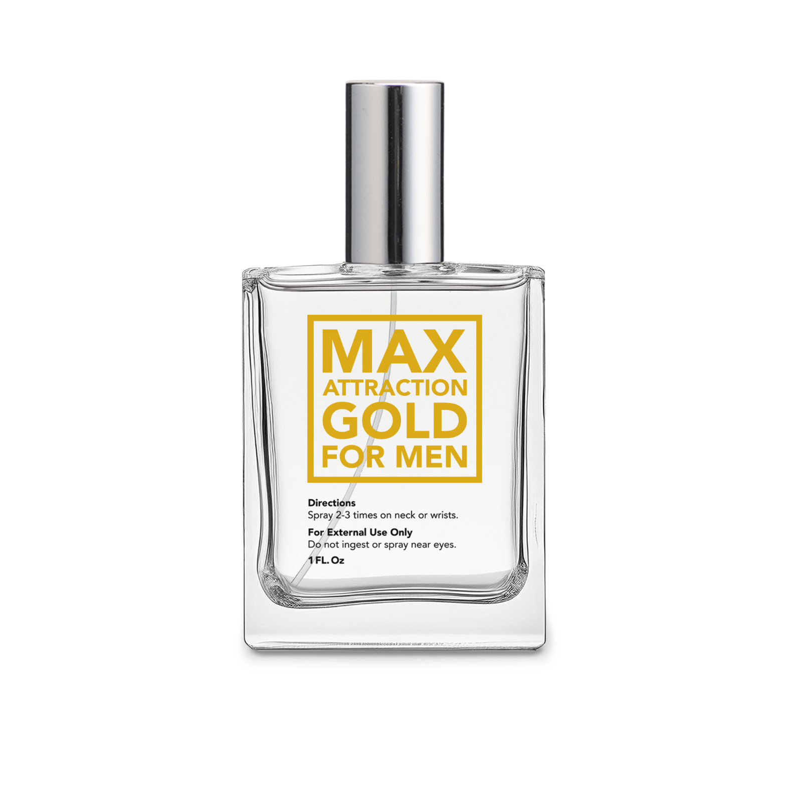 Max Attraction GOLD Pheromone Cologne for Men 1 oz Spray Aquatic Citrus