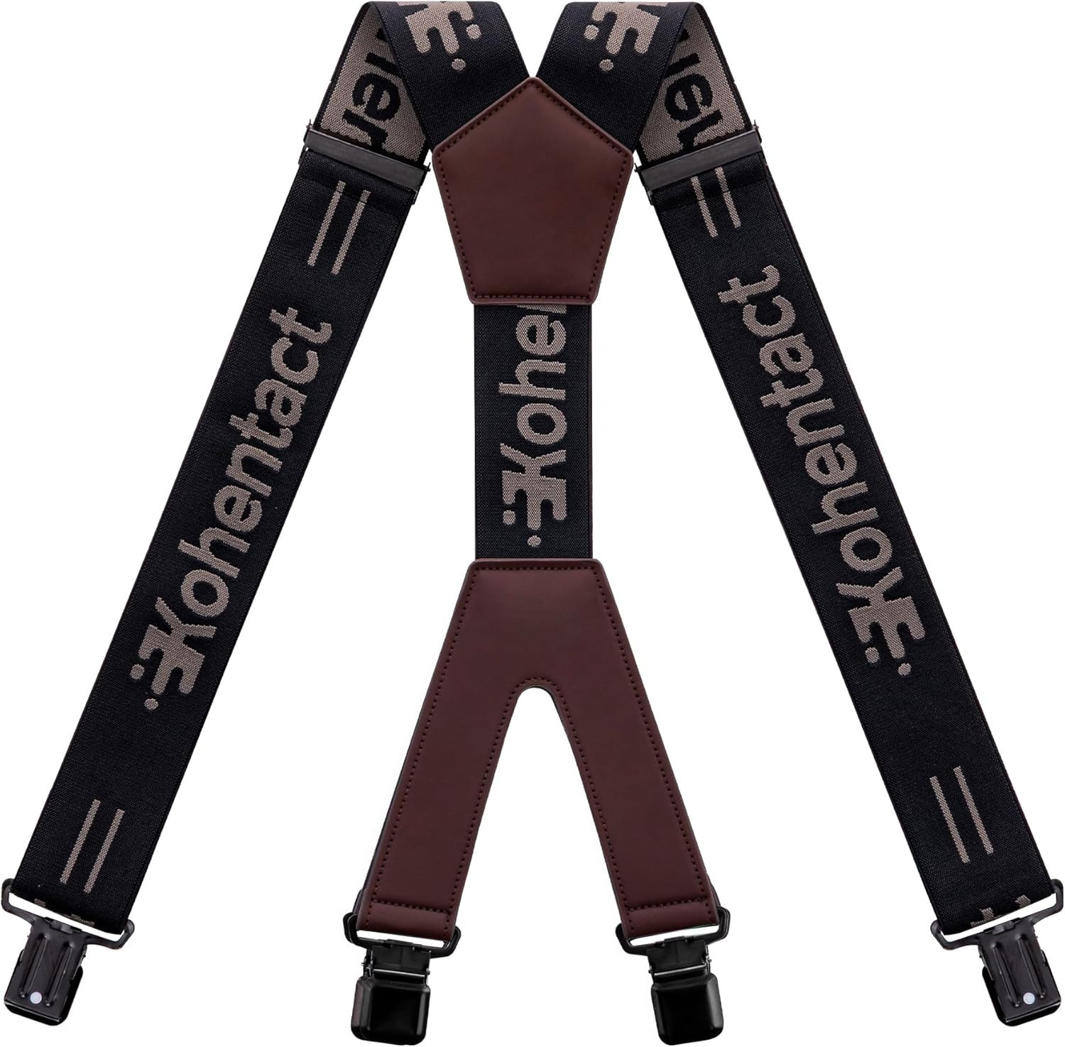 Men’S Industrial Strength Suspenders 2-Inch Wide X-Back Heavy Duty Braces Strong