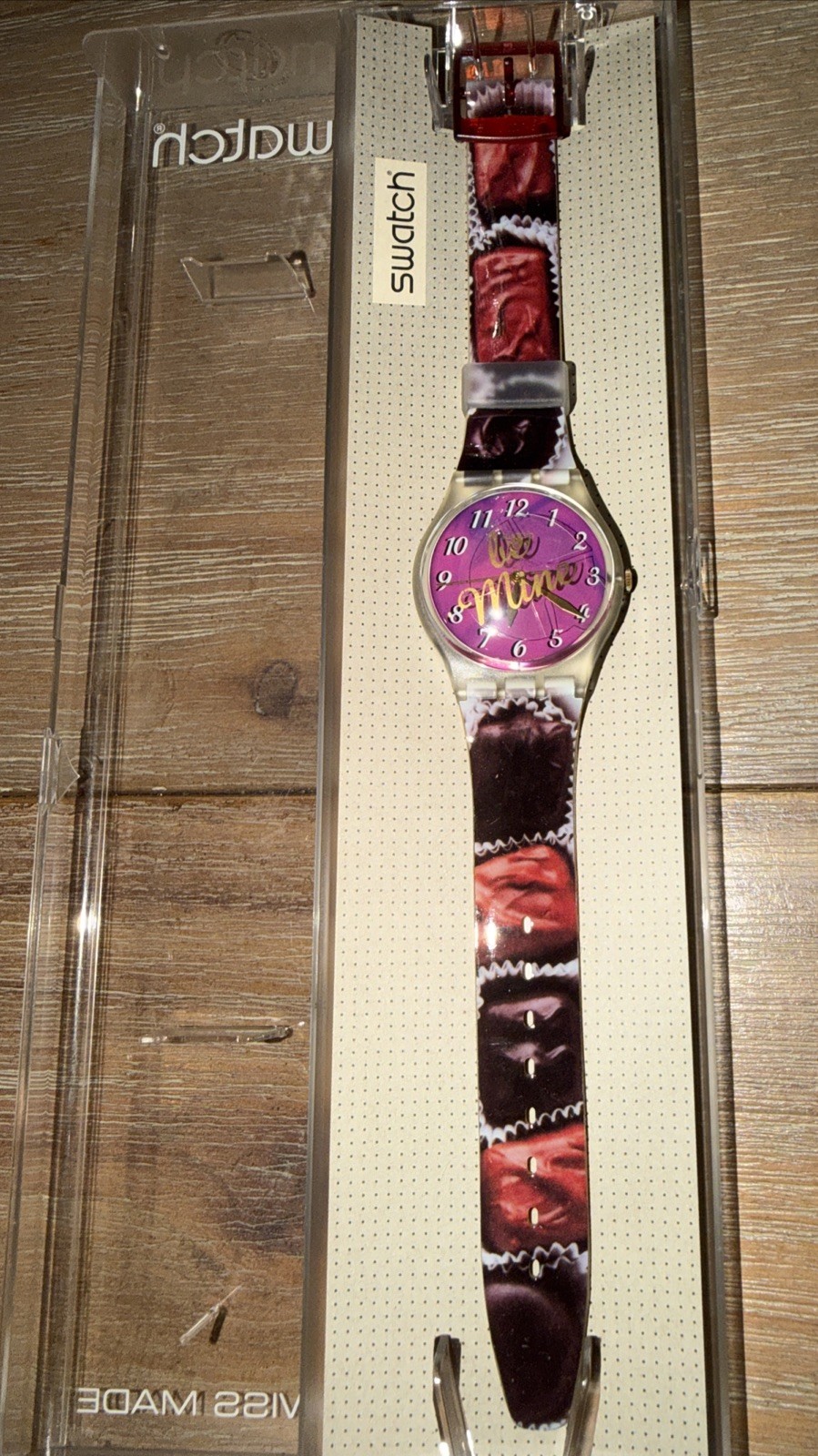 Vintage Swatch Watch Swiss 1997 Pink Romatic Love, Valentine\'s Day. Never Used. Vintage Swatch Watch Swiss 1997 Pink Romatic Love, Valentine\'s Day. Never Used.