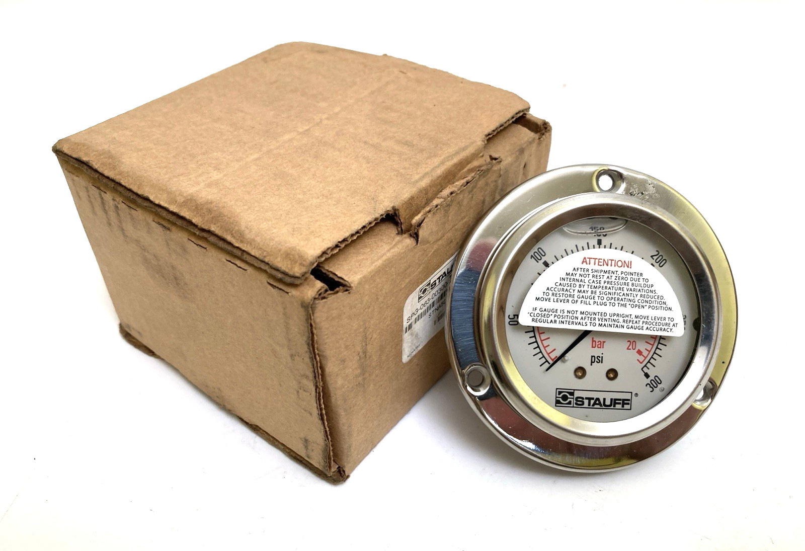 STAUFF SPG-063-00030-05-P-N04-F FLUID FILLED PRESSURE GAUGE BRAND NEW FAST SHIP STAUFF SPG-063-00030-05-P-N04-F FLUID FILLED PRESSURE GAUGE BRAND NEW FAST SHIP