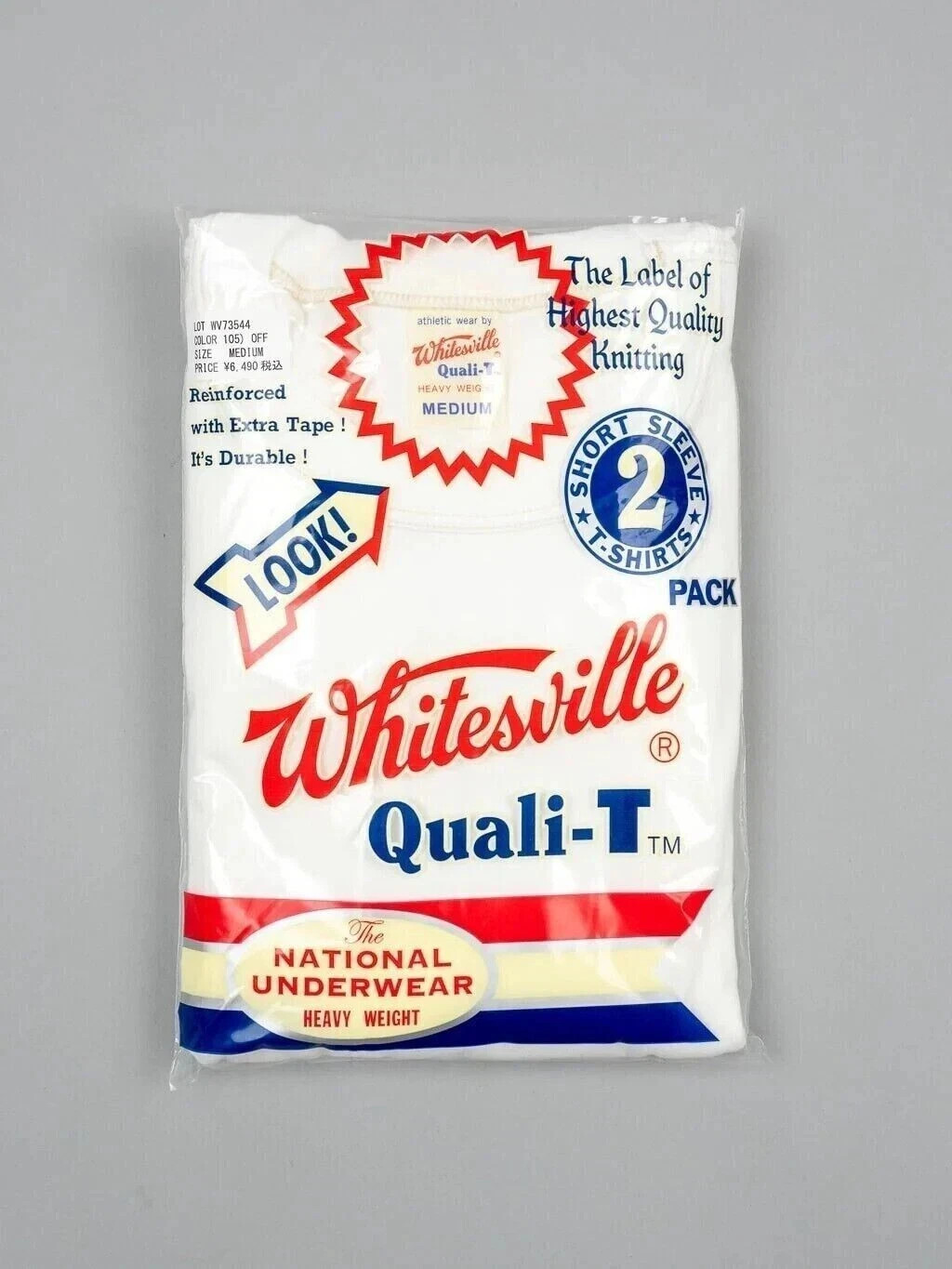 Whitesville 2-PACK T-SHIRT Lot WV73544 Made in Japan - USA Stock -Large size