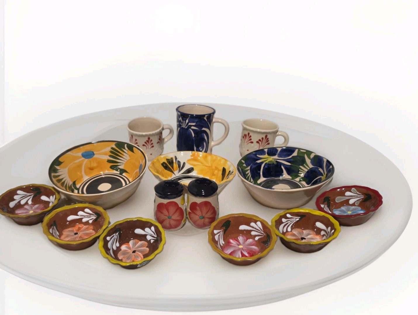 Talavera Pottery Mexican Ceramic Bowls, Salseritos, S&P Shakers, Mugs NEW