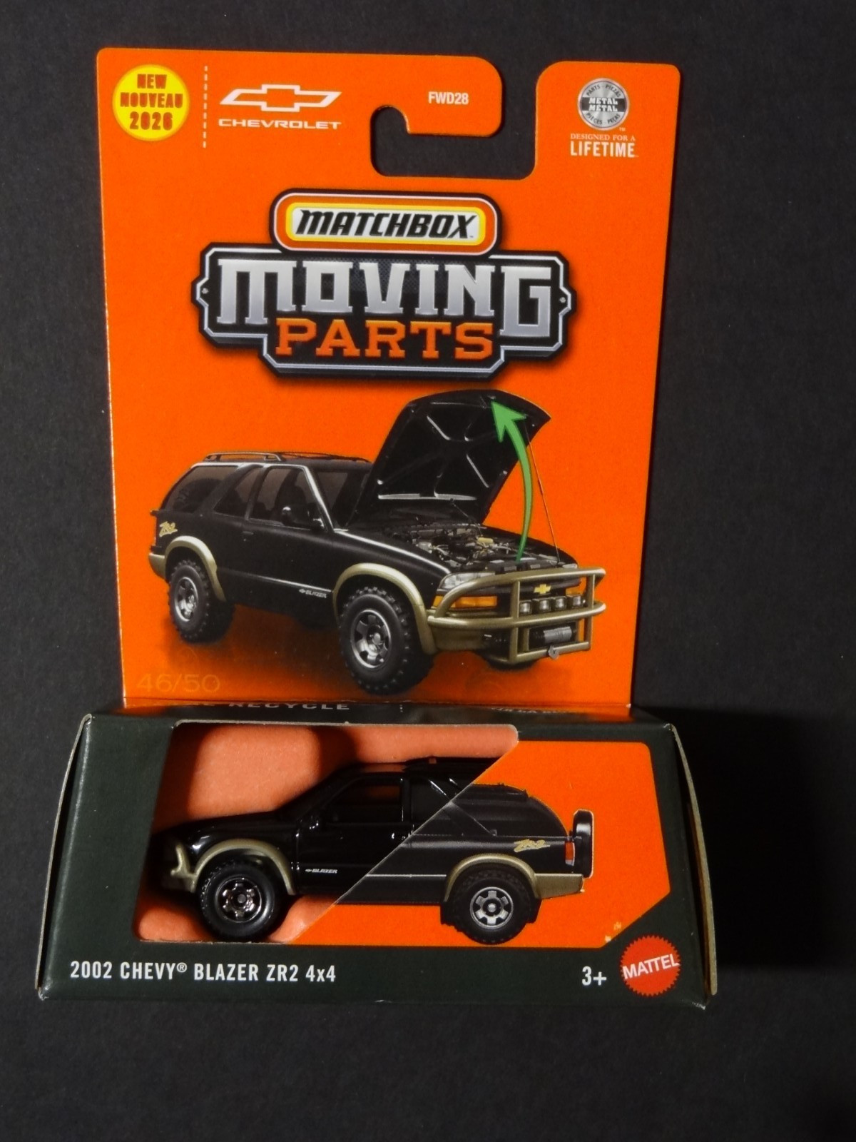 2026 MATCHBOX - BLACK - 2002 CHEVY BLAZER ZR2 4x4 2026 MATCHBOX - BLACK - 2002 CHEVY BLAZER ZR2 4x4