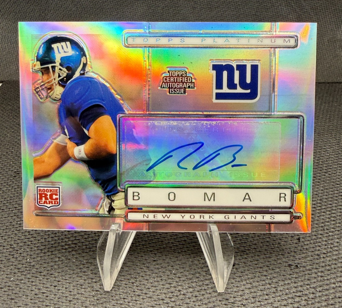 2009 Topps Platinum Rookie Refractor 217/850 Rhett Bomar Auto RC #141