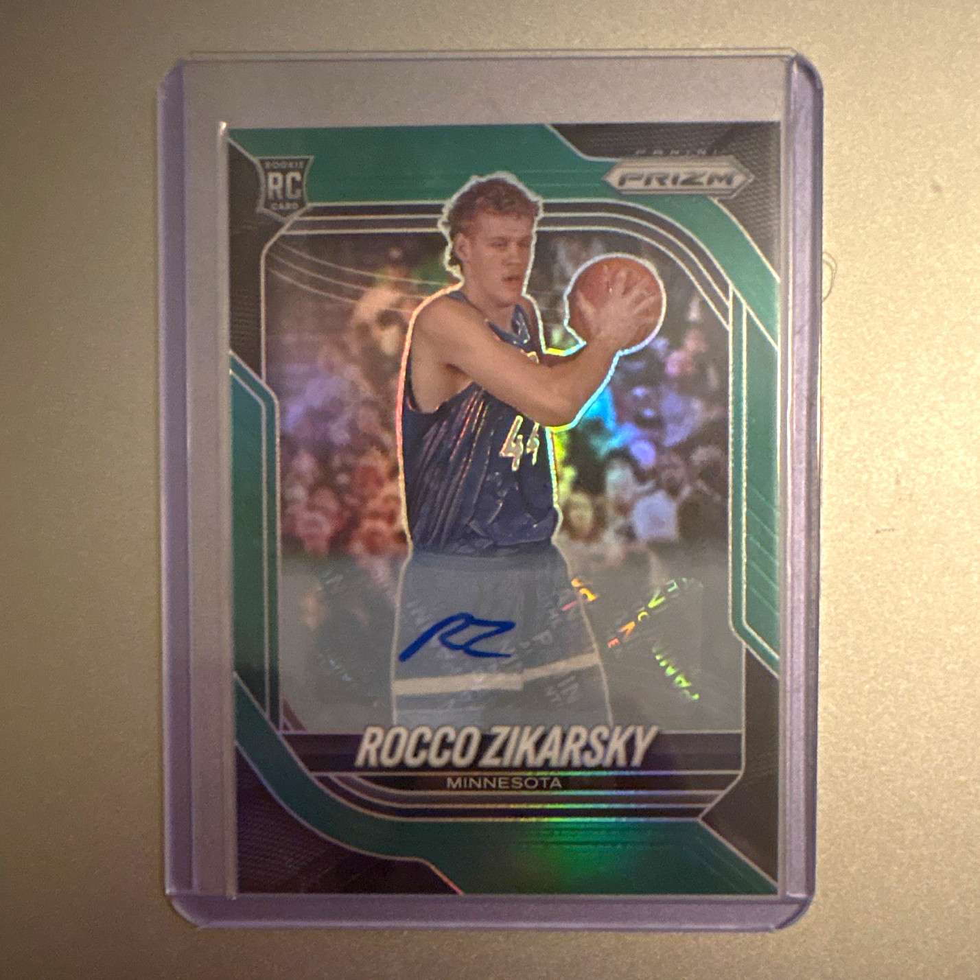 Panini 2025-26 Prizm Rocco Zikarsky RC Auto Autographs #36 Timberwolves Panini 2025-26 Prizm Rocco Zikarsky RC Auto Autographs #36 Timberwolves