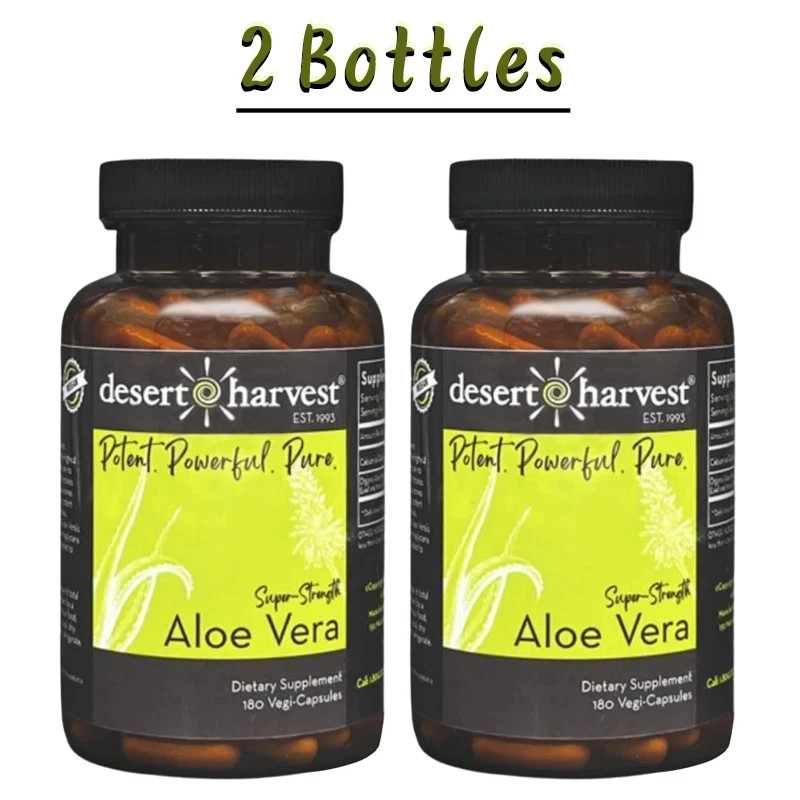 Desert Harvest Super-Strength Aloe Vera, Freeze Dried Aloe Vera 2 pack 360cap Desert Harvest Super-Strength Aloe Vera, Freeze Dried Aloe Vera 2 pack 360cap