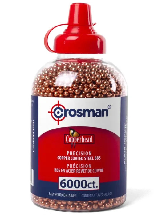 Crosman Copperhead BBs 4.5mm Copper Coated Steel 6000-Count Crosman Copperhead BBs 4.5mm Copper Coated Steel 6000-Count